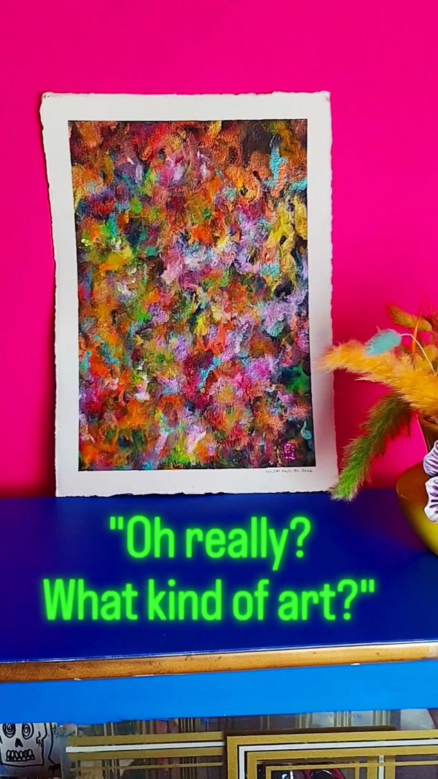 "I'm an artist!"
"oh yeah, what do you paint?"
"Spirit and energy!"
How often do you hear that😂😂
I know, it's wild and wonderful - if you want to get your hands on one - the 50% offer (currently £60) runs out on Saturday when my exhibition finishes at @hartlepoolartgallery
Theres a 3 month waiting list. But it will be well worth it. A piece to keep forever!
Just DM me!
Love Emily,
#hartlepool #soulpainting #spiritualconnection #artistlife