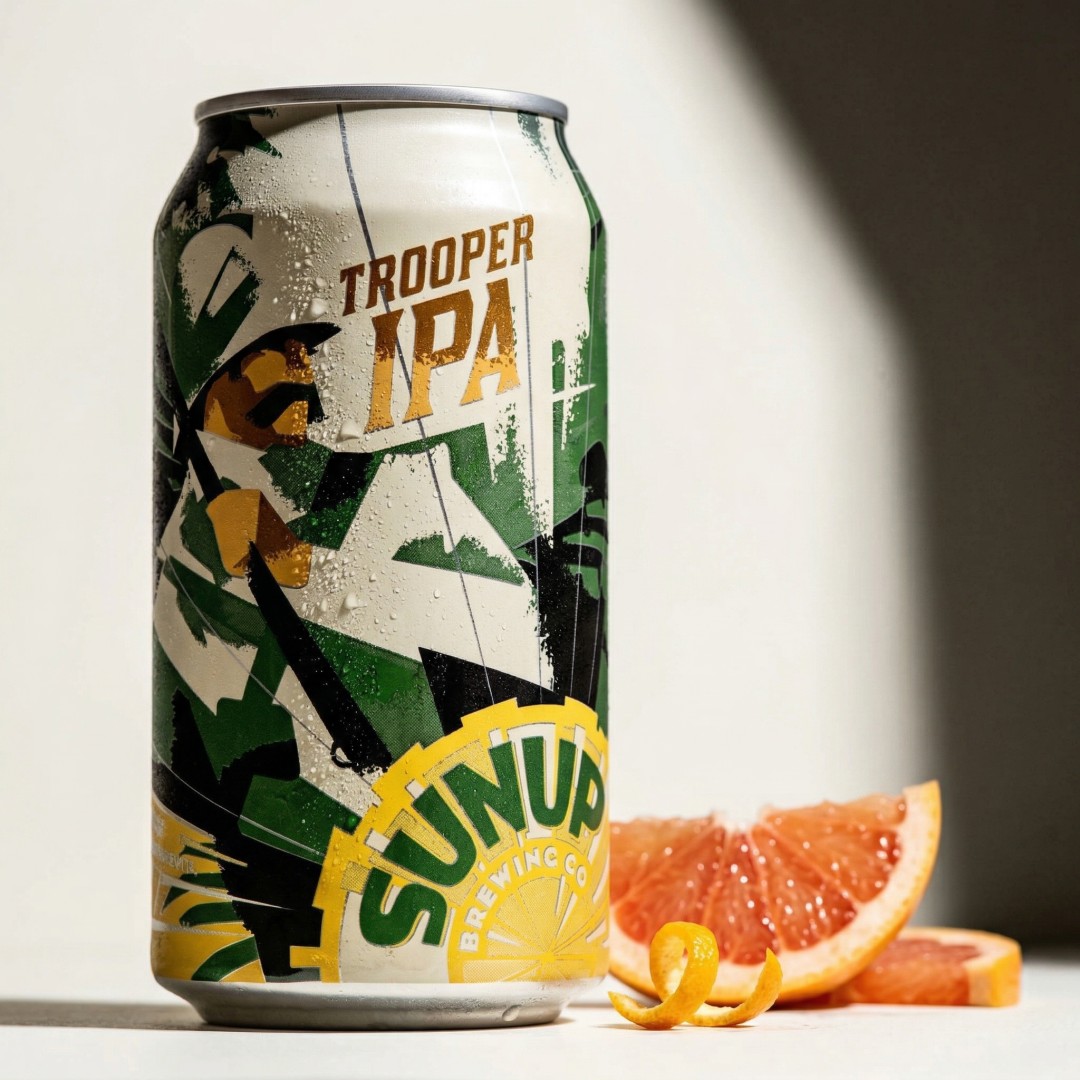 The problem with most IPAs isn't the hops, it's the lack of a comeback. We brewed Trooper to have that bold character you want, with a clean finish that keeps things interesting. Let us know if we hit the mark.
#sunupbrewingcompany