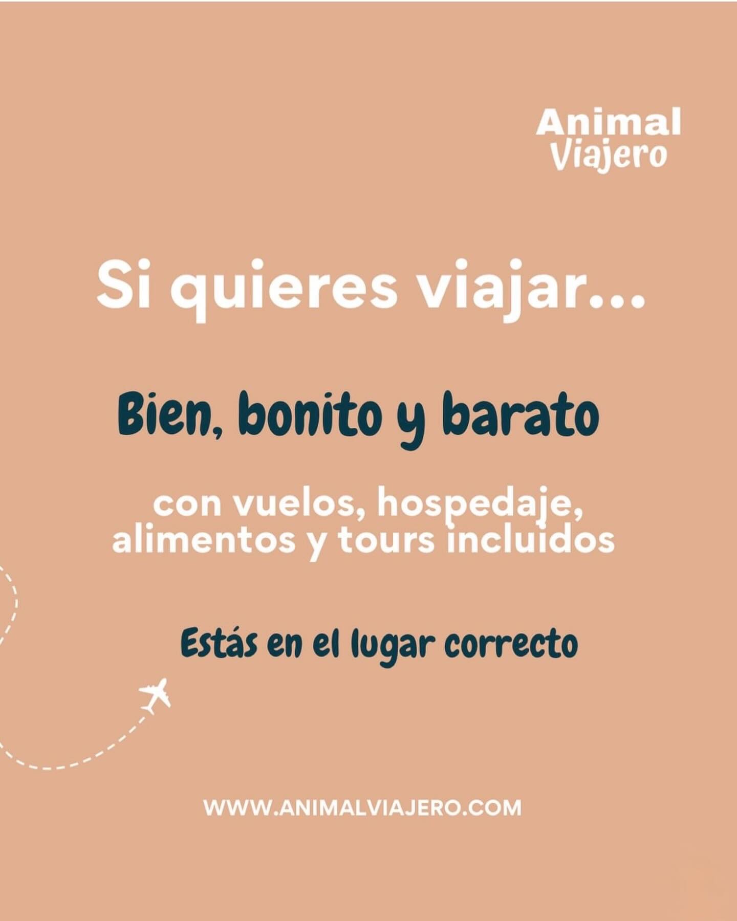 Si quieres viajar a los mejores lugares sin arriesgar tu presupuesto esta es tu oportunidad.
Visita: web www.animalviajero.com
#animalviajero #agenciadeviajes #viajesporelmundo #viajeseguro #agenciadeviajescdmx