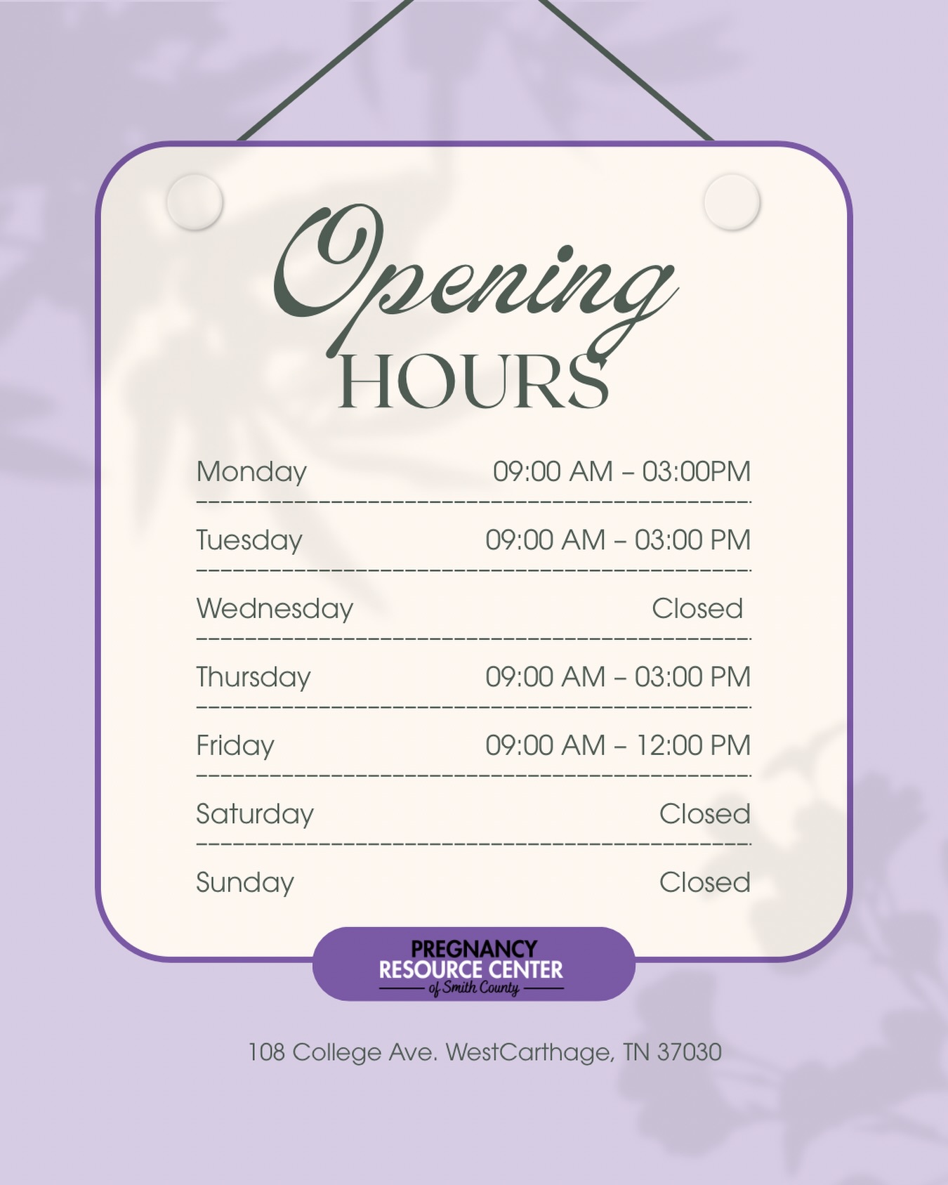 ✨NEW HOURS✨