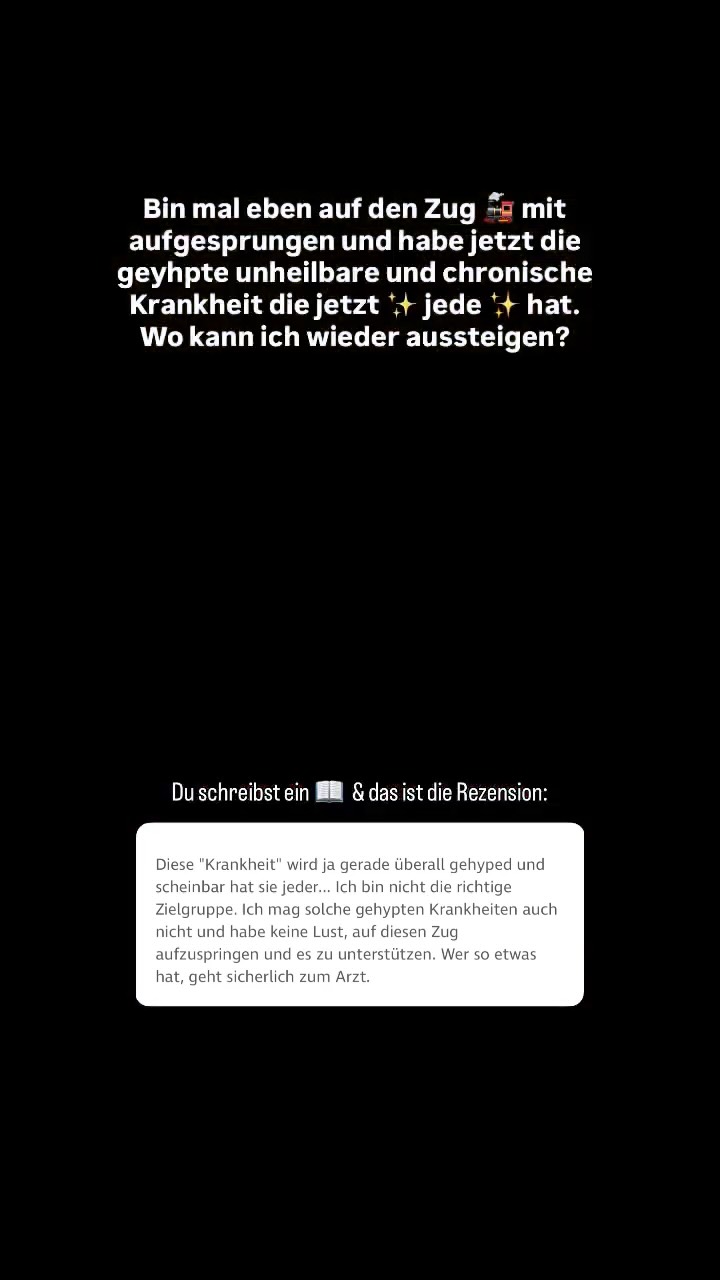 Wenn du auch von der ✨ gehypten✨ Krankheit Endometriose betroffen bist, lade ich dich ein, hier zu bleiben. Du bist nicht allein. Und solche Kommentare sagen mir: es braucht noch mehr Aufklärung! 👆🏼
Ich nehme dich mit auf meine Reise hin zu einem schmerzfreieren und glücklicheren Leben mit Endometriose.
Und übrigens: Das ist kein „Hype“, sondern eine ernsthafte Erkrankung. Millionen Betroffene kämpfen täglich mit starken Schmerzen, Erschöpfung und Einschränkungen im Alltag – oft über Jahre hinweg, bevor sie überhaupt eine Diagnose bekommen.
Dass heute mehr darüber gesprochen wird, ist kein Trend, sondern längst überfällige Aufklärung über eine Krankheit, die viel zu lange ignoriert und unterschätzt wurde.
#endometriose #autorin #endometriosekämpferinnen #chronischkrank #chronicles