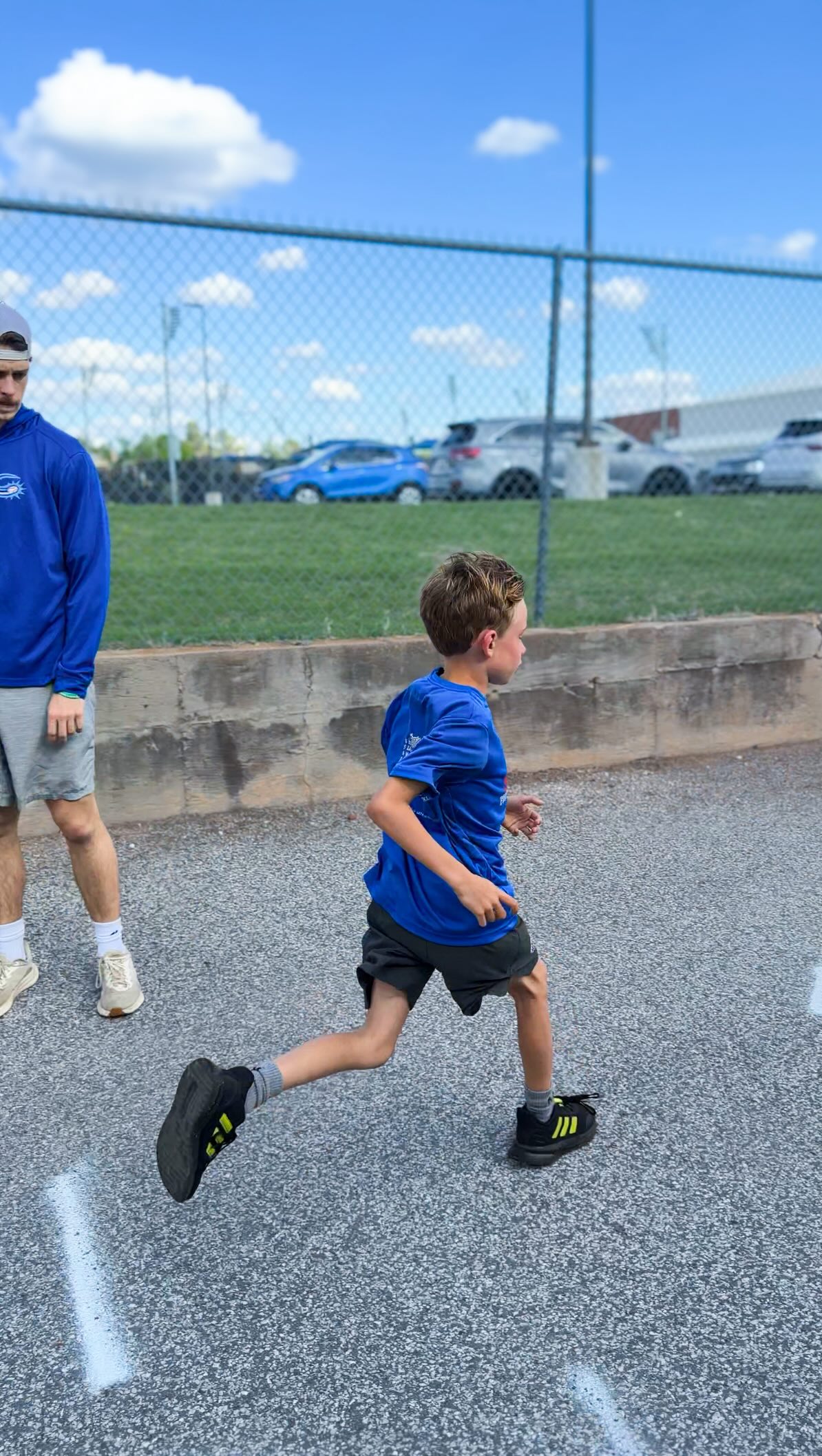 Speed development for youth athletes. Structured sprint work focused on posture, projection, and efficient mechanics — building the foundation for long-term speed.