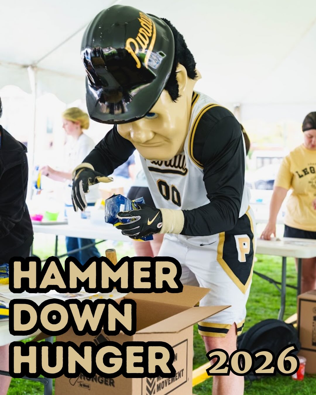 Hammer Down Hunger was a success!
With the power of the Purdue community (and a little help from Purdue Pete), we surpassed our goal and packed 70,000+ meals to help fight food insecurity!
A huge thank you to our day sponsor, Elanco, for helping make this event possible, and to the Million Meal Movement team for their incredible support in making everything run smoothly. Because of this effort, these meals will be distributed to our local community through Food Finders in the coming week.
Thank you everyone, and make sure to come by Memorial Mall for our last day of Ag Week 2026: Farm to Fork Friday!
#PurdueAgWeek #HammerDownHunger #BoilerUp #MillionMealMovement #purdueag