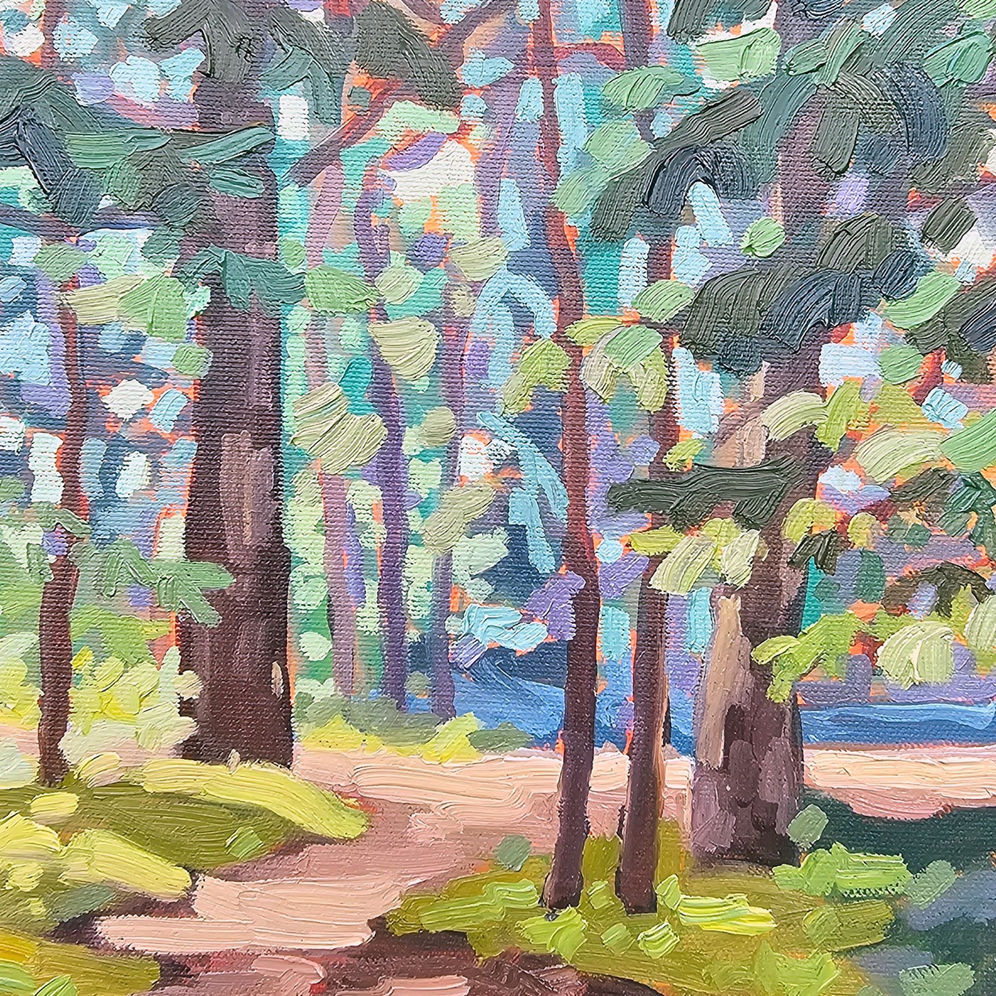 I’m so happy to have two pieces included in the 2026 FCA Landscapes show, running now until April 19.
@fedofcdnartists
Campsite View (10”h x 8”w) was inspired by a quiet moment at Pog Lake in Algonquin last summer. I actually painted this one plein air, and in true camping fashion, forgot the bar for my easel… so I taped a stick in its place. It worked perfectly and honestly felt very on brand for the setting.
Glow Over the Field (12” x 12”) comes from closer to home here in Haldimand County, capturing that soft, glowing light at the end of the day.
Both works are available online, and Campsite View can also be viewed in person at the Federation Gallery.
@federationgallery
If you’re near the gallery in B.C., it’s a beautiful show to take in.
Kerry
#fedofcdnartists
#federationgallery
#canadianartist
#artist
#painter