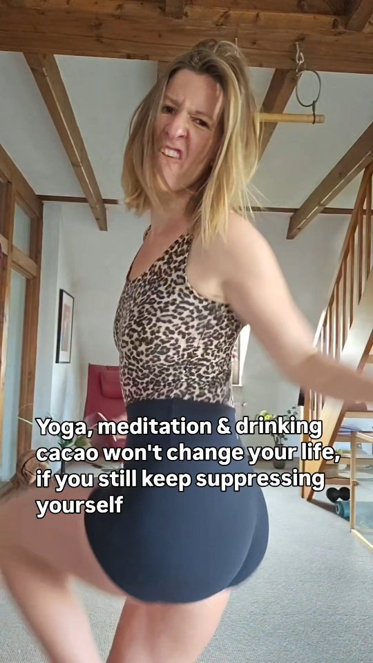 Sweet reminder for you sister.
...especially if you are in the spiritual & personal development world:
Yoga, meditation & drinking cacao won't change your life if you still keep toning yourself down.
And i said this as a certified yoga & meditation teacher.
Stop hiding your authentic expression behind your spiritual & healing modalities.
Stop spending more time to "regulate" your nervous system by calming yourself down.
A regulated nervous system is fully self expressed
The Untamed Woman Initiation starts on the 9th May.
This is for you, if you are fed up with more self healing, processing & trying to understand yourself- you did that enough
The Untamed Woman Initiation is your embodied training for embodiment,permission and capacity to open your body for more
- more aliveness
- more feminine fullness
- more pleasure
- more truth
- more turn-on
- more feeling
- more depth in intimacy & love making
5 days into Liberation
📅 9th - 13th May
📍 Magical Valley, Aljezur
Link in bio