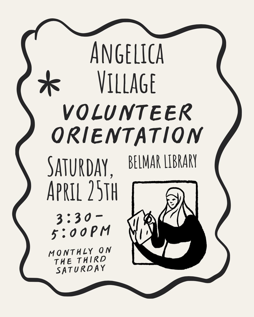 Interested in learning about AV and getting involved? Join us Saturday, April 25th at 3:30 in the Belmar Library meeting room to learn more about what we do and some engagement opportunities!