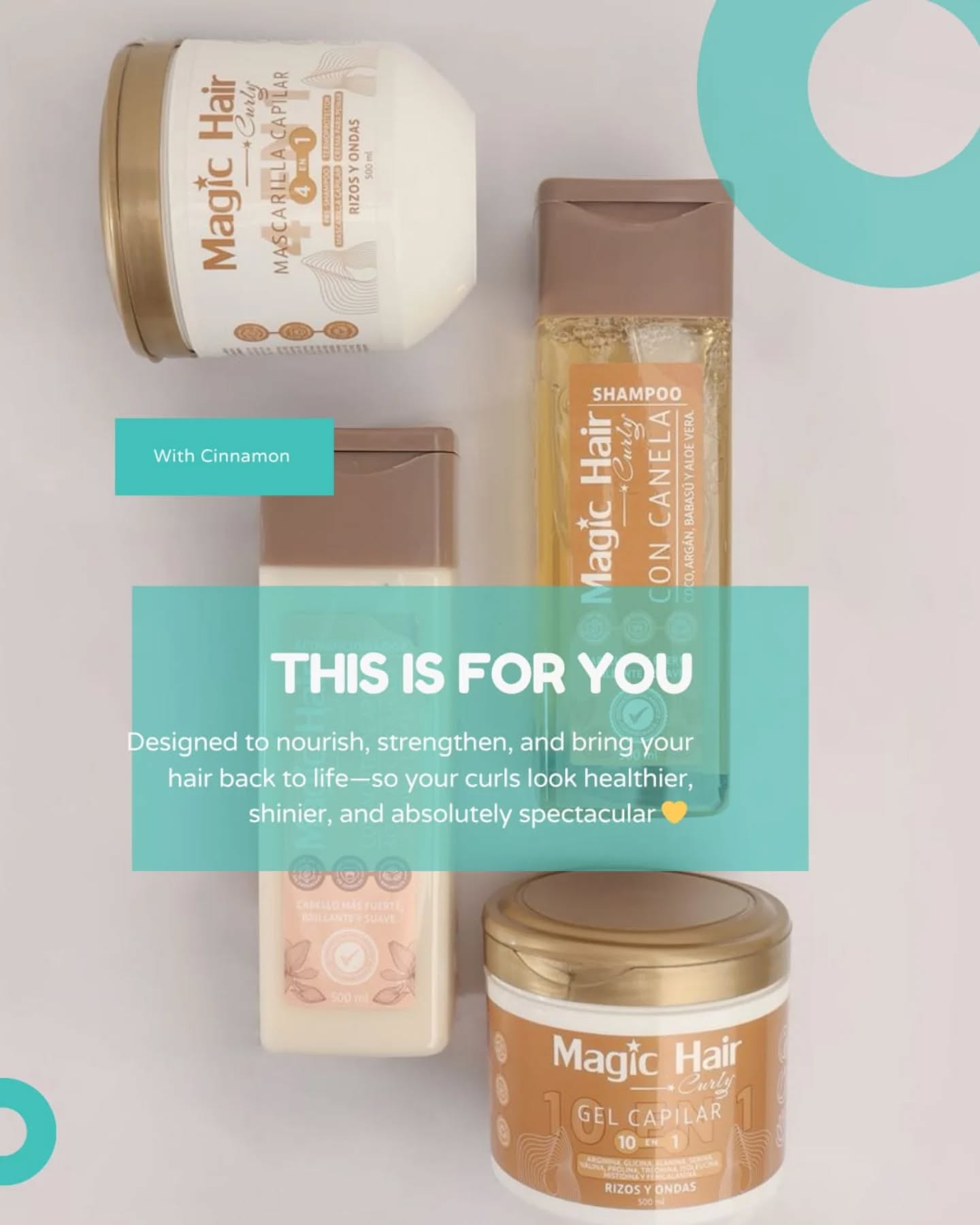 If your curls feel dry, shapeless, frizzy—or just need a little extra love… STOP right there ✋✨
It’s time to stop damaging them with harsh chemicals and aggressive styling.
The Curly Line by Magic Hair is here to bring your curls back to life—restoring their natural beauty, softness, and strength 💛
Why you’ll love it:
💛 Deep hydration for soft, healthy curls
💛 Effortless definition without stiffness—just natural, bouncy hair
💛 Made with natural ingredients—no sulfates, no harsh chemicals
💛 Visible results from the very first use
Your curls deserve better care… and this is it 🌿
Give your hair the love it’s been waiting for 💫