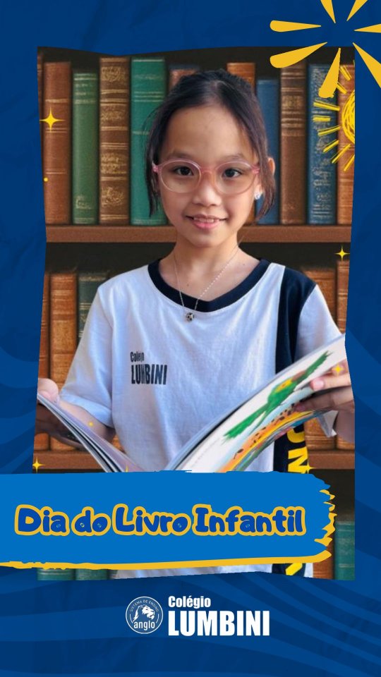 📚 DIA DO LIVRO INFANTIL
Nada melhor do que celebrar essa data tão especial com um TBT cheio de encanto!
Relembramos momentos da nossa Festa do Livro de 2025, onde nossas crianças mergulharam no universo da imaginação, da criatividade e do amor pela leitura.
Aqui no Colégio Lumbini, cada página é um convite para aprender, sonhar e crescer. 💙
