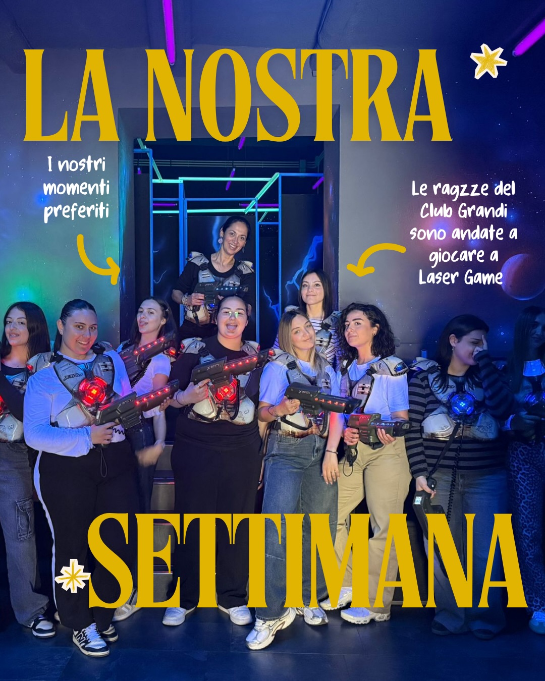 un piccolo recap della nostra settimana piena di nuove attività e avventure (e vittorie 🥳) 💛