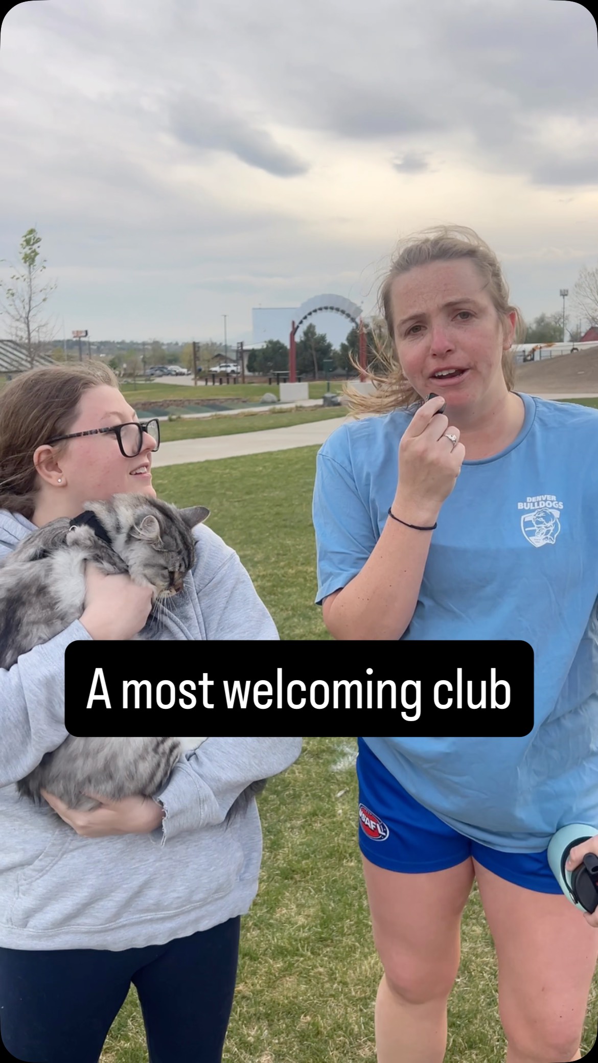 Come and have a kick with the Bulldogs meow