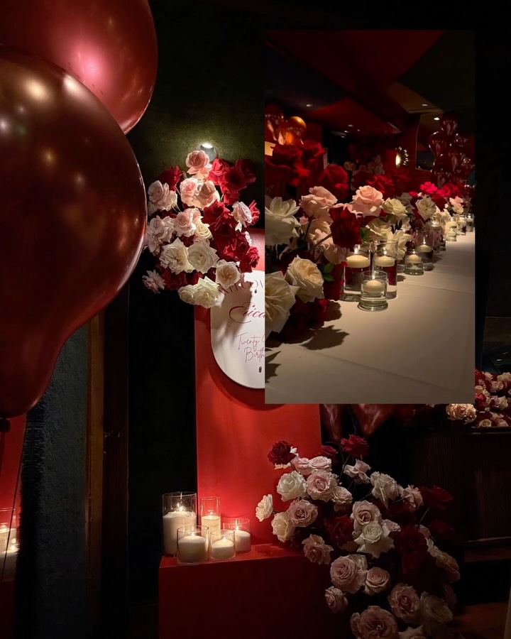 An intimate night, wrapped in candlelight and romance ❤️✨
Deep reds, soft blush tones, and florals cascading with intention — every detail designed to make this birthday feel personal, elevated, and unforgettable.
Because the most beautiful celebrations are the ones that feel like you.
.
.
#MiamiEventDecor #LuxuryBirthday #IntimateEvents #EventDesignMiami #FloralDesign