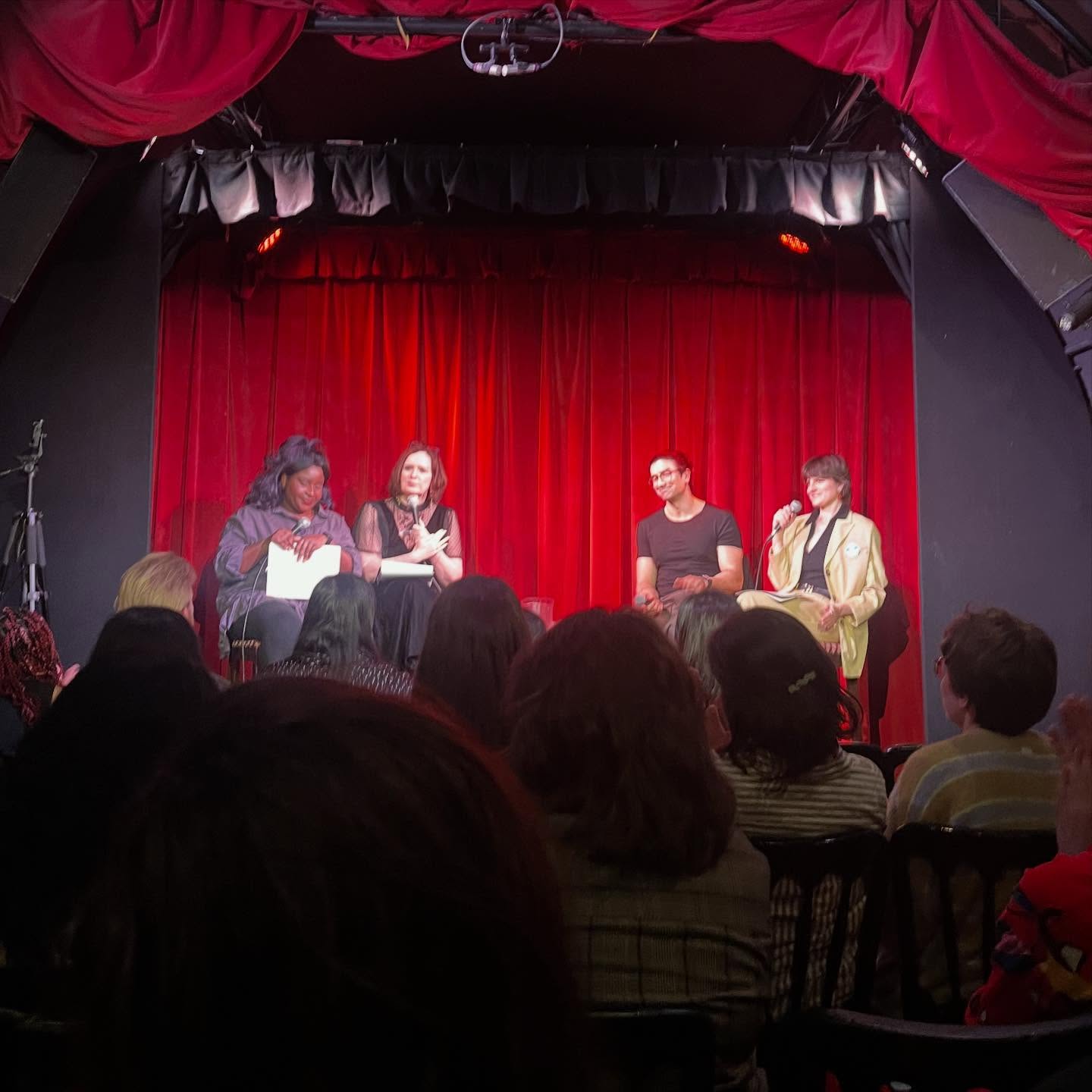 An amazing, invigorating, and scary evening at @theguiltyfeminist recording - just what we need to galvanise us. So much of what I put in my supposedly dystopian novel is already coming true, especially around surveillance and data harvesting