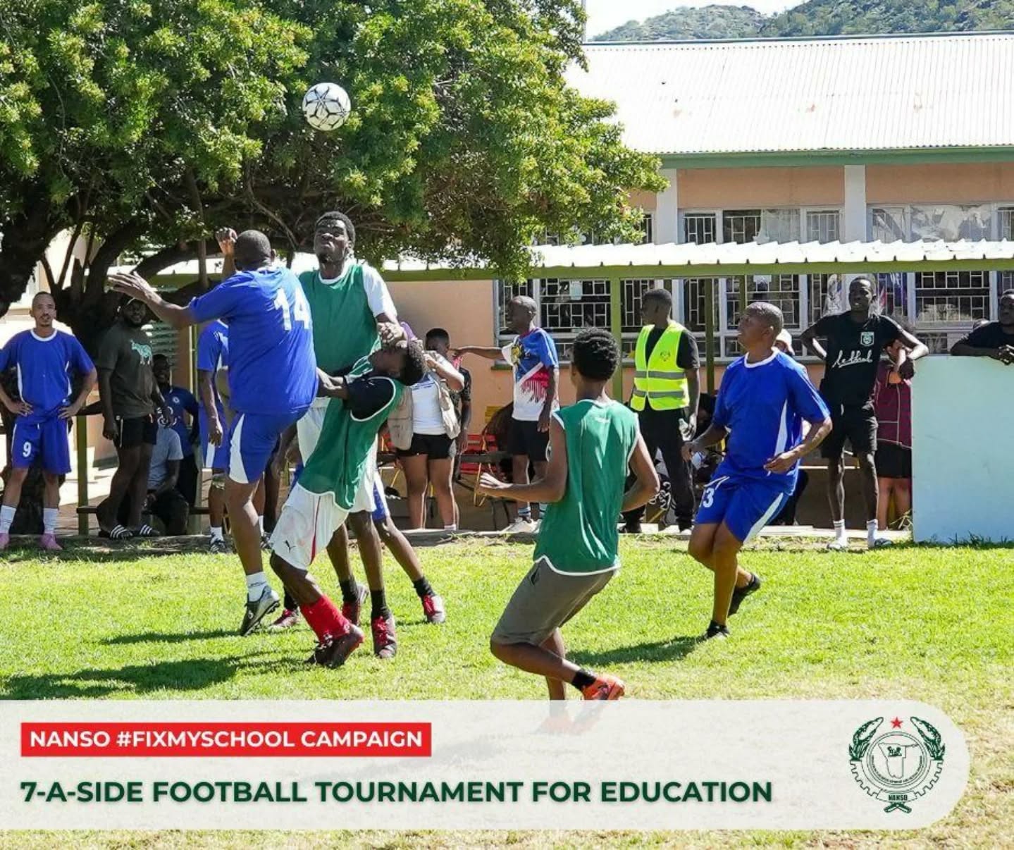 Action shots from the pitch! ⚽💚
Every corner of this field told the same story, when the cause is bigger than the game, everyone gives it their best. #FixMySchool✊🏾
