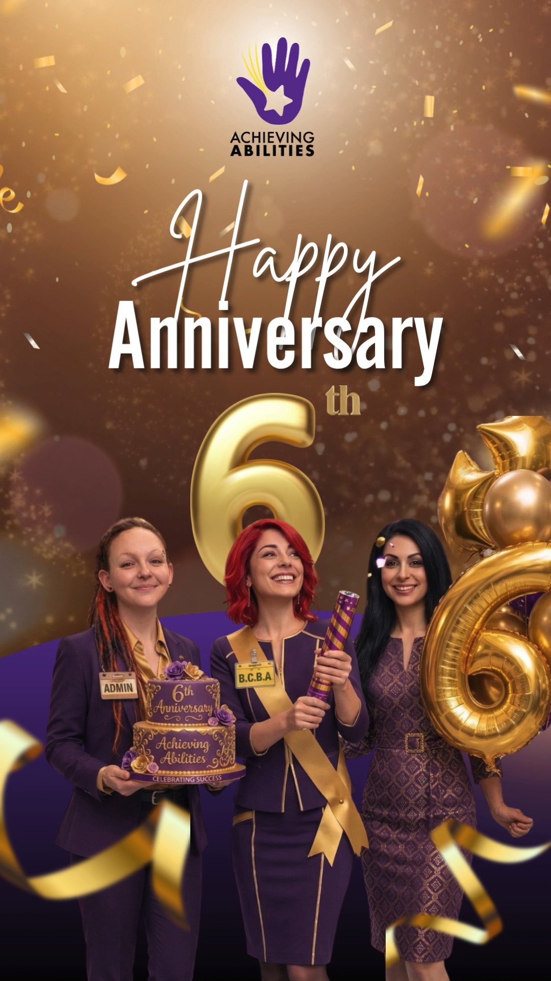 Happy 6th Anniversary to Achieving Abilities, LLC! 🎉 To our incredible clients, families, dedicated team, and friends in the ABA community: Thank you for six amazing years of partnerships, growth, and shared successes. We couldn't achieve these abilities without you! 💙✨