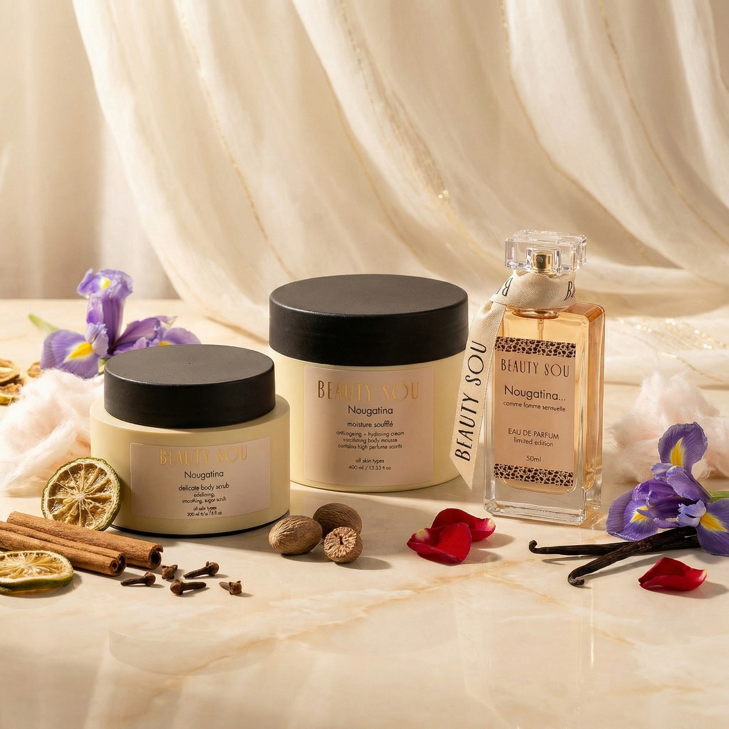 The ritual of soft femininity.
From skincare to sweet scent…
Every step is an experience.
Nougatina collection — luxury in every detail.
#nougatina #fragrancecollection #luxuryfragrance #softfemininity #feminineaesthetic #elegantvibes #beautyritual #selfcareritual #scentedmoments #perfumeaddict #luxurylifestyle #glowritual #beautyexperience #minimalbeauty #sensoryexperience #dailyrituals #classyvibes #beautybrand #skincarelover #fragrancelover