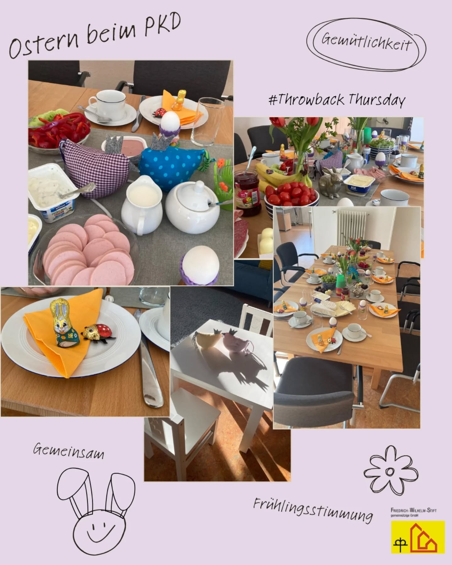 #throwbackthursday unser Pflegekinder-Beratungsfachdienst hat Ende März auch Ostern gefeiert. Dafür wurde ein Osterbrunch f