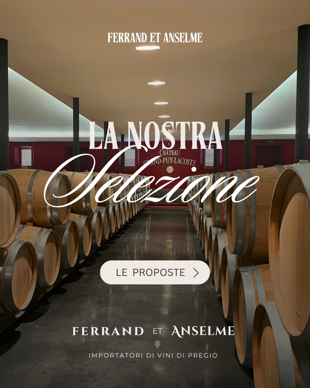 Un viaggio tra i grandi territori del vino francese🍷
Selezioniamo etichette che raccontano storie autentiche, nate da relazioni dirette con le cantine e pensate per emozionare nel tempo.
Scopri la nostra selezione e lasciati guidare in un percorso su misura✨
🌐 Scopri il nostro catalogo su www.ferrandetanselme.com