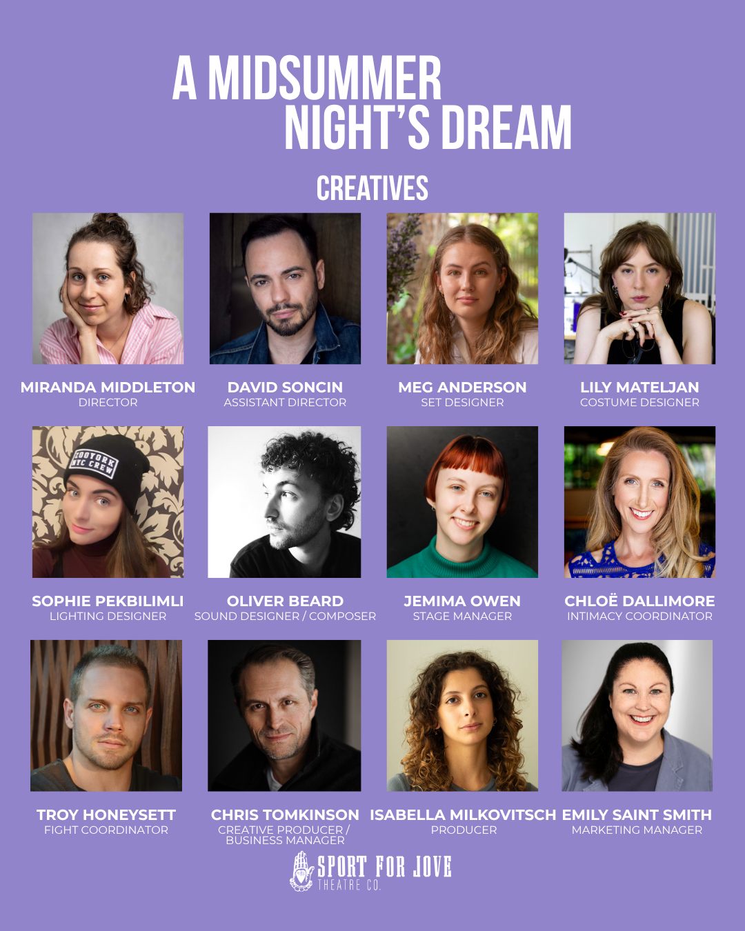 "Is all our company here?"
They are indeed. Meet the team who are creating the world of A MIDSUMMER NIGHT’S DREAM. From city to forest, day to night and back again, a truly magical journey awaits.
Join Director Miranda Middleton and her team on this whimsical trip into a realm of transformation. 🧚
Enter the forest. Nothing makes sense. Anything can happen.
🎟️ sportforjove.com.au
#independenttheatre #sydneytheatre #whatsonsydney #shakespeare #amidsummernightsdream #theatreforstudents