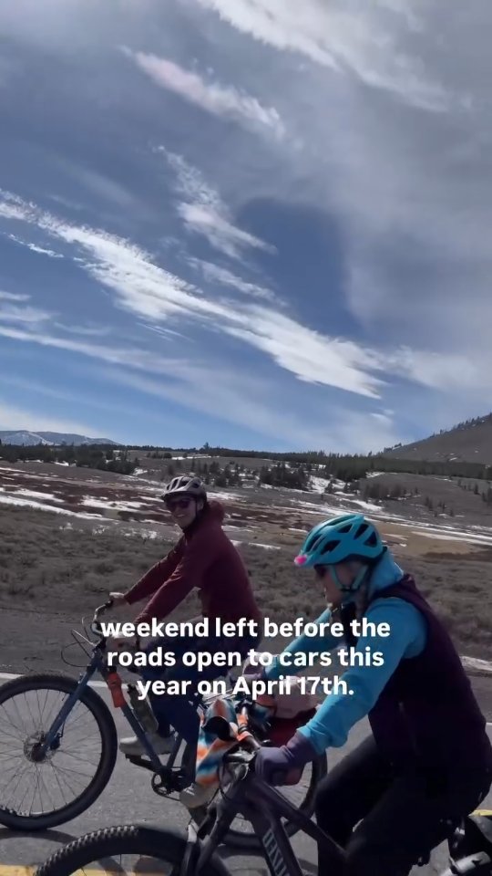 With @travelingmelmt Exploring Yellowstone on a bike may be one of the best ways to visit.
‼️Yellowstone National Park’s roads between Gardiner and West Yellowstone will open on April 17 at 8 a.m. along with the routes to Grand Canyon of the Yellowstone and Old Faithful - so this your last weekend for biking! ‼️
I’ve got everything you need to know — dates, logistics, what to pack — linked in my bio at YellowstoneTrips.com
If you can’t go now, save this for your 2027 spring planning!
#Yellowstone #YellowstoneNationalPark #CyclingYellowstone #SpringYellowstone #NationalParks BikeYellowstone MammothHotSprings YellowstoneBison WomensAdventure TravelingMel