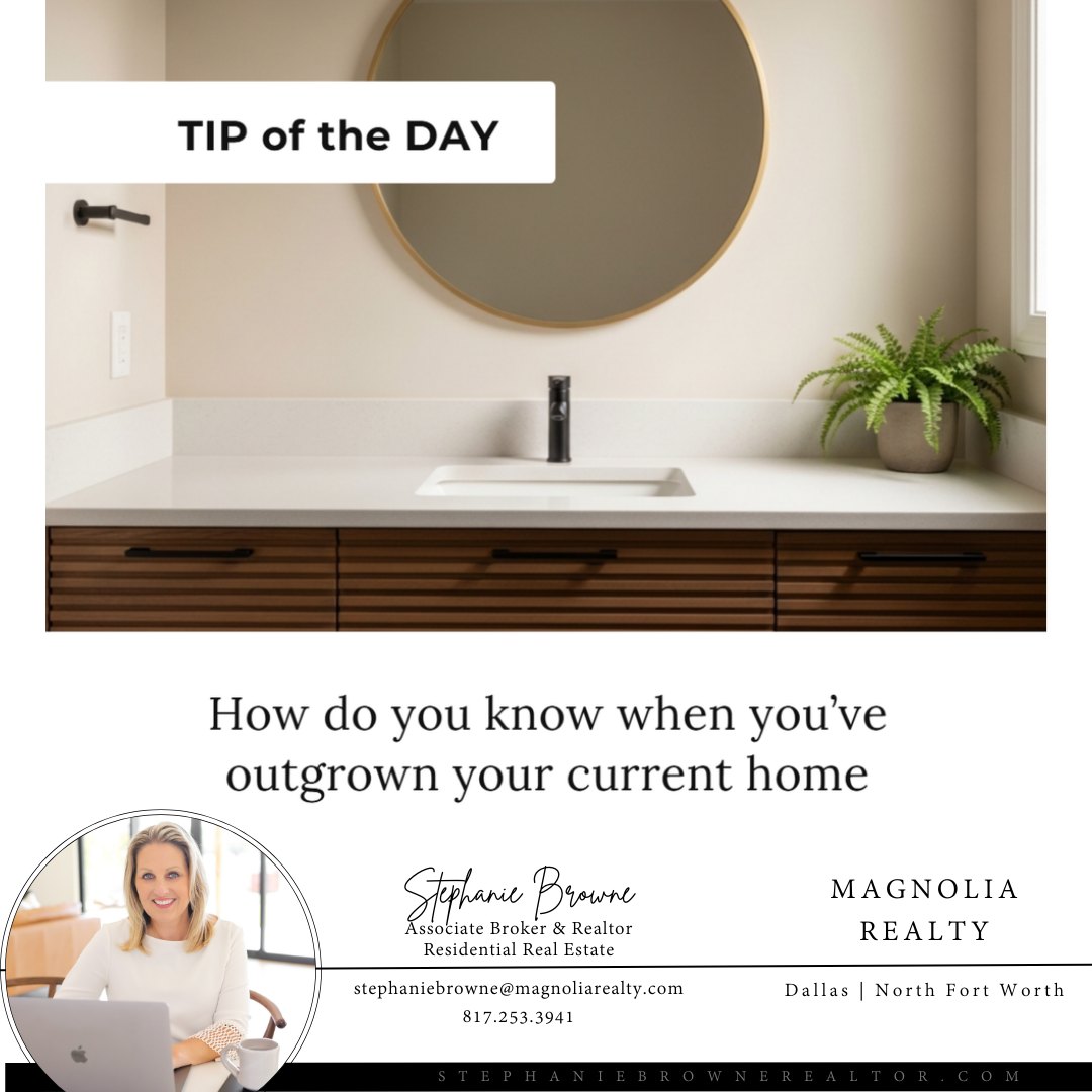 How do you know it’s time to move on from your current home? 🏡
Signs you’ve outgrown your space might include:
📈 Feeling cramped or lacking storage
🚪 Needing more bedrooms or flexible living areas
👨👩👧👦 Changes in family size or lifestyle
💼 Working from home and needing a dedicated office
🔧 Constant repairs or outdated features are slowing you down
Recognizing these signs early can help you plan your next move with confidence.
If it feels like your home no longer fits your life, it might be time to explore new possibilities. Let’s talk!
#sellersagent #selleragent #listingagent #luxuryrealtor #thehelpfulagent #sellyourhome