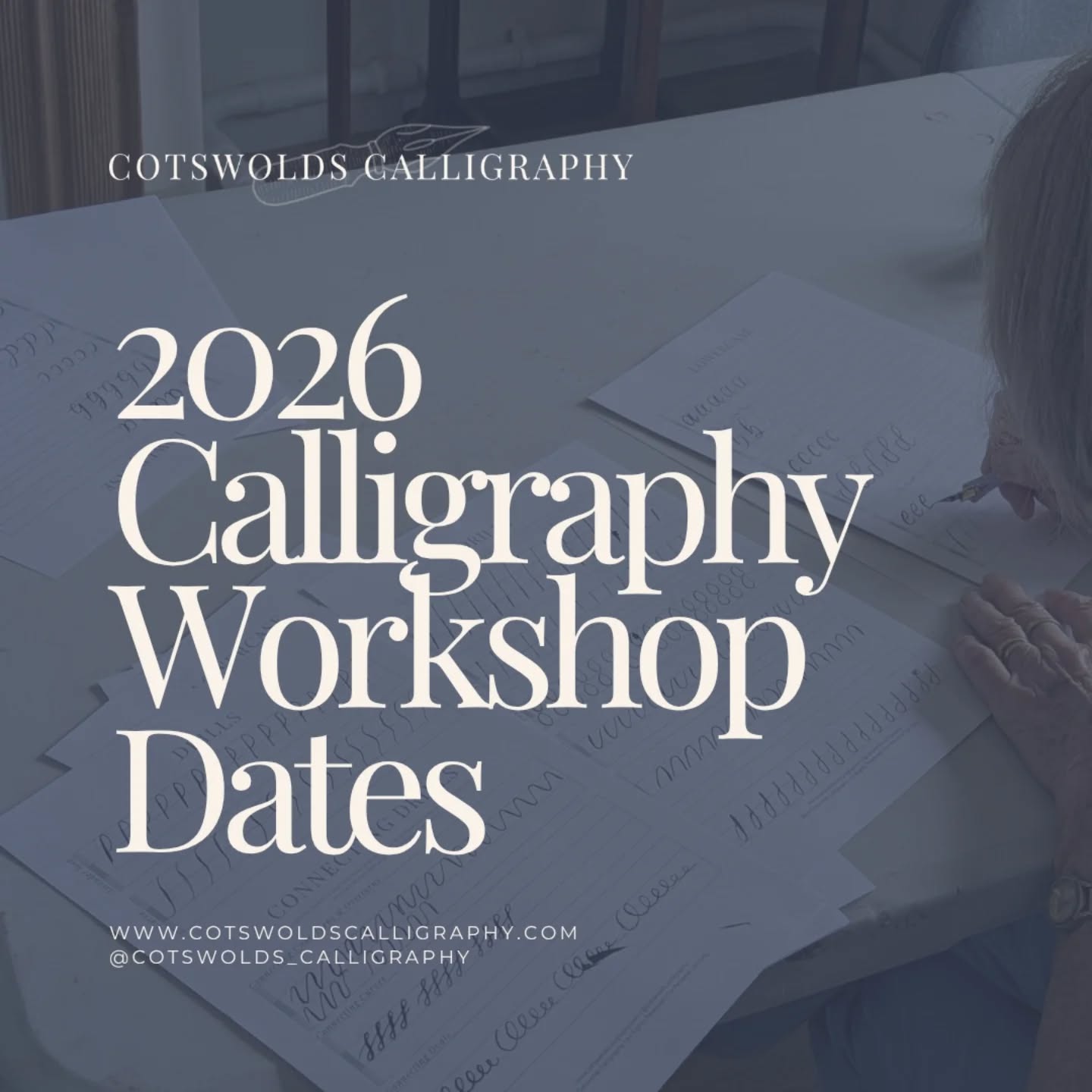 2026 Calligraphy Workshop Dates ✨ ✒️
I’m so excited to share my upcoming Introduction to Modern Calligraphy workshop dates, set in some of the most beautiful Cotswold venues. These relaxed, beginner-friendly sessions are the perfect chance to slow down, get creative, and learn a new skill.
If you’ve been looking for a creative workshop, this is your sign. Expect mindful moments, ink-filled worksheets and that lovely feeling when your letters start to flow with ease. 🤍
I am also offering an Improvers workshop in September for those with a good understanding of the foundations of calligraphy who want to further develop their skills. DM me IMPROVERS to be the first to hear more and when tickets become available!
Spaces are limited, be sure to secure your spot via the link in my bio!
#cotswoldscalligraphyworkshop #CotswoldsCalligraphy #calligraphyworkshops #CotswoldsWorkshop #CreativeWorkshop