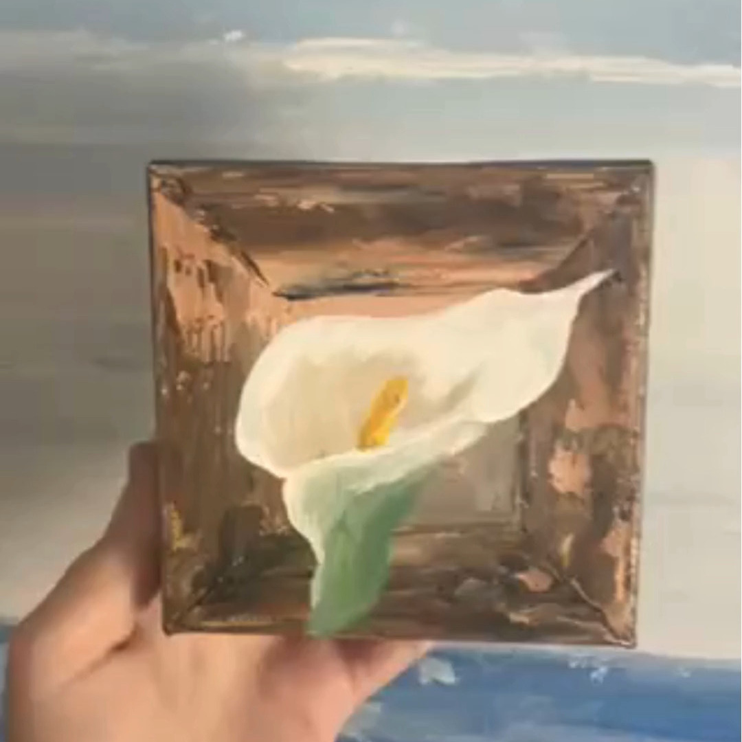 My favourite flower! A lovely Calla Lily is the latest in my floral minis, available on my site
https://www.kellyannedesigns.com/product-page/calla-lily-4x4x1-5-mini-painting
#callalily #minipainting #lily #springtime #OriginalPainting #originalart #floralpainting #flowers #canadianartist
