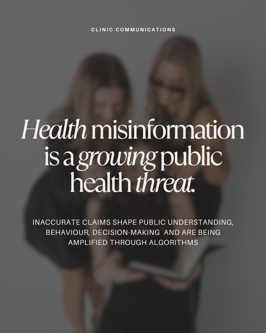 Misinformation spreads fast, exploits gaps in health literacy, fuels fear and stigma.
When people don’t have the tools to critically assess health information, they make decisions that can actively harm vulnerable people or prevent them from getting the support they need.
This is why we need to keep creating content that builds health literacy.
Turn understanding into action when it comes to using social media responsibly in health 👏🏼
Learn more at our upcoming workshop ↓
🎟️ Compliance, Ethics and Child Safety on Social Media
⏰ Tuesday 12th May 2026, 7:00 pm AEST
📍 Online Webinar
Tickets via link in bio 🔗