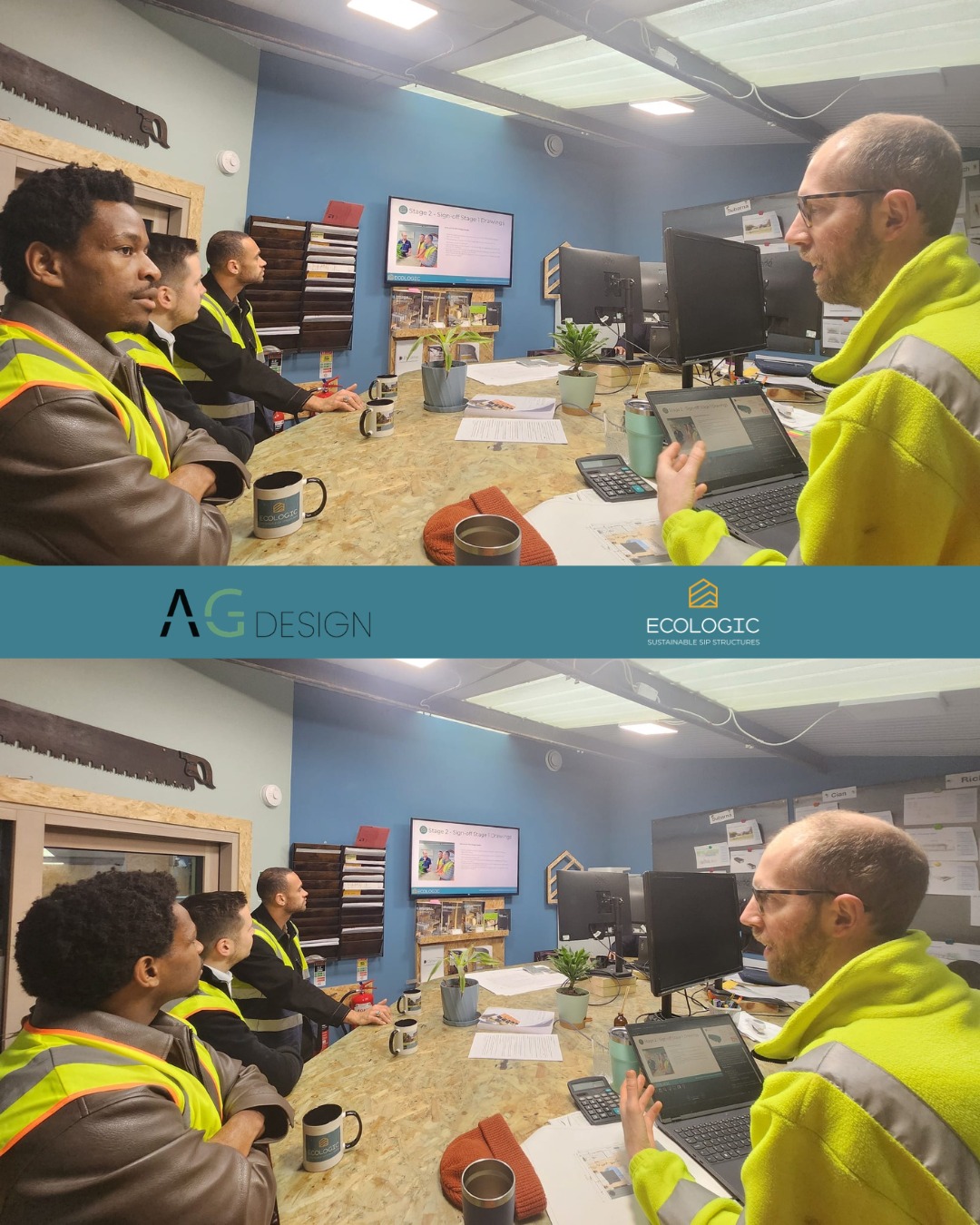 Great to welcome @archigold_design to our New Forest workshop for a recent CPD session.
These sessions are a great opportunity to walk through the SIPs process in detail, from design through to manufacture and installation, while also seeing the system up close in a live workshop environment.
With summer filling up quickly, our next availability for CPDs and workshop tours is now in August.
If you are an architect or self-builder looking to learn more about building with SIPs, get in touch or head to our website to secure your slot via the link in our bio.
#cpdtraining #architectsuk #selfbuilduk #sipsconstruction #modernmethodsofconstruction