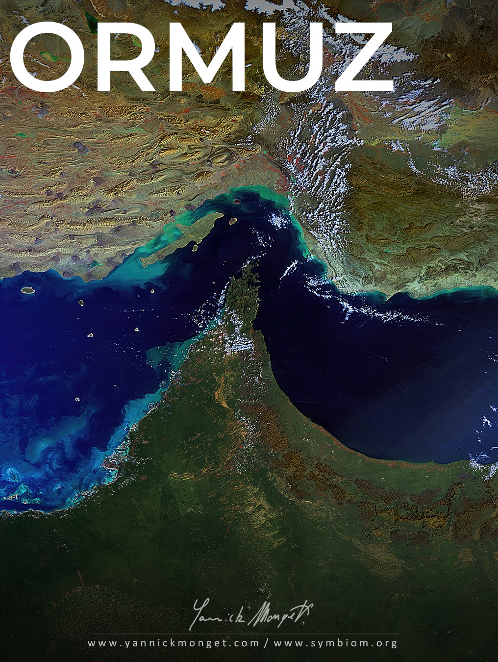 J’ai récemment retrouvé, amusé, cette peinture numérique qui représente une vue depuis l’espace que peu de personnes auraient reconnue il y a encore quelques semaines, mais que tout le monde semble connaître aujourd’hui. Elle simulait une végétalisation massive de la partie sud du détroit d’Ormuz (vous aurez donc reconnu), réalisée initialement pour la COP16 de Riyad sur la désertification.
Elle s’inscrit dans une série de peintures numériques réalisées avec des amis astronautes, à partir de données satellitaires de la NASA et de l’ESA, où j’imaginais le futur de notre planète vu depuis l’espace, en mettant en scène un certain nombre de scénarios. Dans celui-ci, la révolution verte prenait corps : des territoires entiers, aujourd’hui désertiques, se couvraient de verdure.
Forcément, aujourd’hui, cette image prend un sens particulier. J’ai voulu y ajouter une citation de Confucius, qui résonne avec la politique de ce cher président américain… ainsi qu’un court texte de mon amie Shirin Ebadi, Prix Nobel de la paix et juge iranienne, qu’elle avait rédigé pour mon ouvrage HOPES en 2021.
Là aussi, tout un symbole, car j’ai évidemment une pensée pour toutes les Iraniennes et tous les Iraniens qui souhaiteraient simplement vivre en paix, comme nous tous (ou presque, visiblement) dans ce monde.
❯ Nouveauté : Vous pourrez trouver à partir d'aujourd'hui de plus en plus de ces peintures, enrichies de nouvelles animations et de textes explicatifs mis à jour sur le blog de mon site officiel / www.yannickmonget.com
__________________
SOURCE : Peinture numérique tirée du livre HOPES, Symbiom Editions 2021
Commander le livre : https://www.symbiom.org/hopes
__________________
NOTES SUR L'IA : L'œuvre originale à la base de cette projection est une œuvre artistique, réalisée sans aucun recours à l'IA
#ormuz