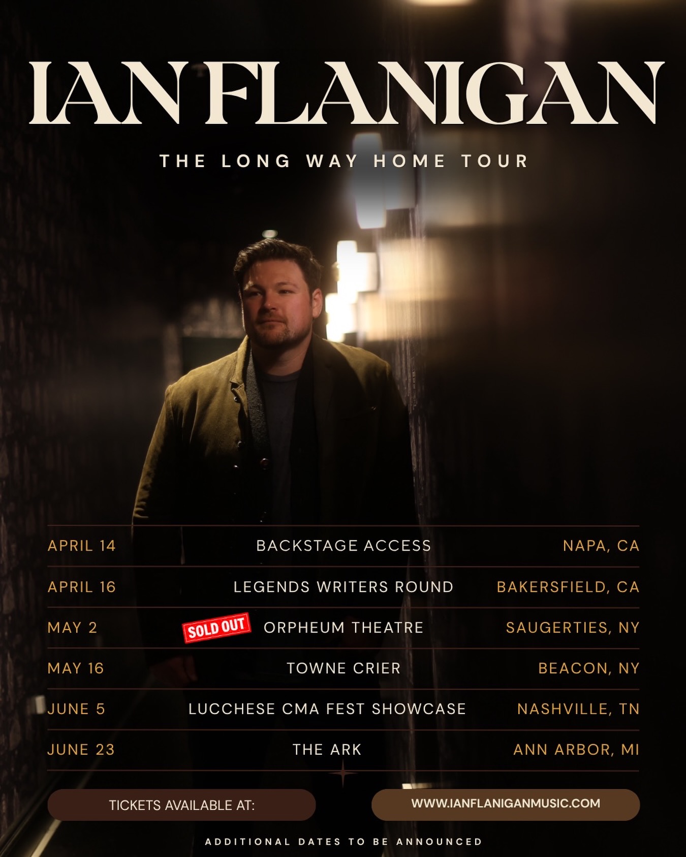 Can’t wait to get back on the road this next week! ☮️
Kicking things off out west in California with my guys @jimrangermusic and @jonrangermusic at @legends_event_center on the 16th! Tickets still available.
For my New York family- thank you so much for two sold out shows at @upstate_films! 🙏🏻
For those that weren’t able to get tickets, we’ve opened up another show at @townecriercafe on May 16th so grab your seats now as they just went one sale today! 🎟️
Very excited to round out June at the hallowed grounds of @the_ark_ann_arbor. This will be a first for me in Ann Arbor - so Michigan come on out!
Can’t wait to see you guys. Have a great day ☮️