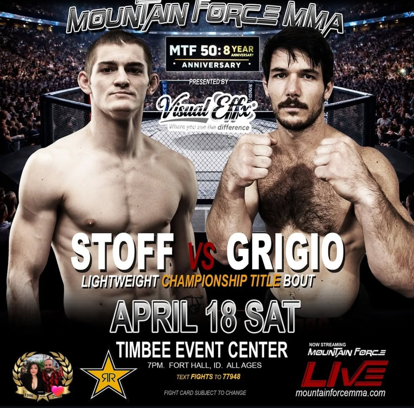 IT'S FIGHT WEEK š„
This Saturday April 18, @dk_stoff steps into the cage at @mountainforcemma 50 in Pocatello, Idaho ā and it's gonna be a heater š£
All the hard work, early mornings, and late nights come down to this moment. Letās show up and show out for our teammate!! Drop some š„ in the comments to show your support.
šļø Ticket link is in our bio if you're looking to trek it out to Pocatello with the team!
šŗ Stream info coming later this week ā so stay locked in for that!
ā° We are 7th on the card, and fights start promptly at 7pm MST
ā¬ļøSHOUTOUTS AND NOTABLE MENTIONS BELOW
š¤CAMP SPONSORS
TNT Door & Millwork
Hybrid Health @hybridhealth_massage
RE Building & Construction @rebuildingandconstruction
MK Custom Homes @mkcustomhomes
Jen Kyser Real Estate @jen.k.realestate
Bar CK Cattle Company @barckcattle
Core Building Co. @corebuildingco
Aray Cleaning @lizardromero
C&C General Contractor @chrissanchez7362
Ariel Newman
Elevated Fades 208 @elevated_fadezz
Tom Klag @tomklag
Blood Eagle Armory @bloodeaglearmory
Mullet Mafia @_flash_gordo_ @c_werd43
Dionysis
Teton Summit Services
Remount Equine @remountequine
Peace & Dove Therapy Co @peace.and.dove.therapyco
Guidos Pizzeria @guidosoriginal
Behbehani Family @wendybehbehani
Aaron Family @riding_in_the_sun
šFIGHT PROMOTION
Thank you @mountainforcemma for the opportunity - looking forward to putting on a heater!!!
š£HEAD COACH & FEARLESS LEADER @cruzgomez208
š¤ CHAOS COORDINATOR @sophiestrikes
š¤¼āāļøRIDE OR DIE TRAINING PARTNERS
@pnut.lee
@coltenlebrun
@jwmeachum
@nathan_hall83
@richardlind_
@baca.flow
@keltonr11
š¤INJURY CURER EXTRAORDINAIRE/ATHLETIC TRAINER @krysta92