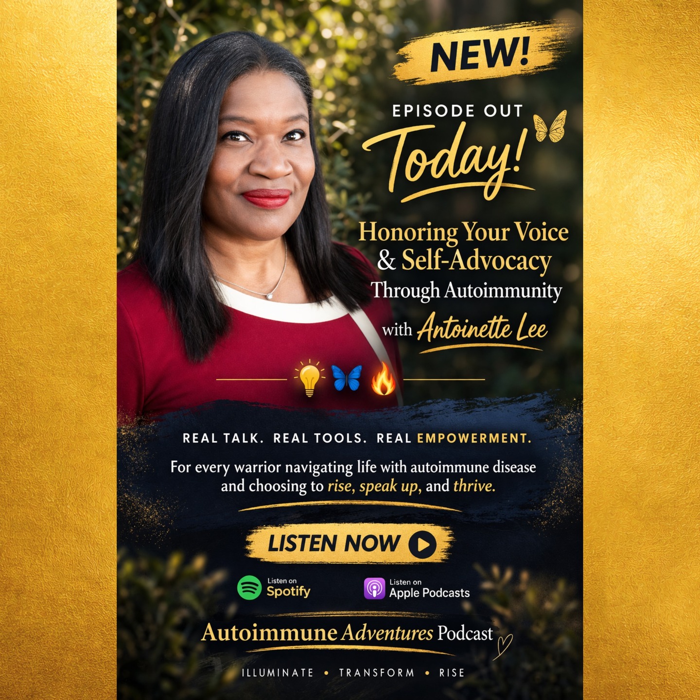 From preparing to die… to building a powerful, expansive life.
Today’s episode is one that stays with you.
Antoinette Lee’s story is not just one of survival—it is one of transformation.
After a traumatic brain injury, severe health challenges, and a moment where she believed her life was ending, she made a shift that changed everything.
Not overnight.
Not easily.
But intentionally.
Her message is both simple and profound:
You don’t need to be extraordinary to live a big life.
You need the right steps—and the willingness to take them.
This conversation moves beyond inspiration.
It offers perspective, strategy, and a powerful reframing of what is possible.
🎧 Now available
🔗 www.autoimmuneadventures.com
#Resilience #Transformation #ChronicIllness #AutoimmuneAdventures #Mindset