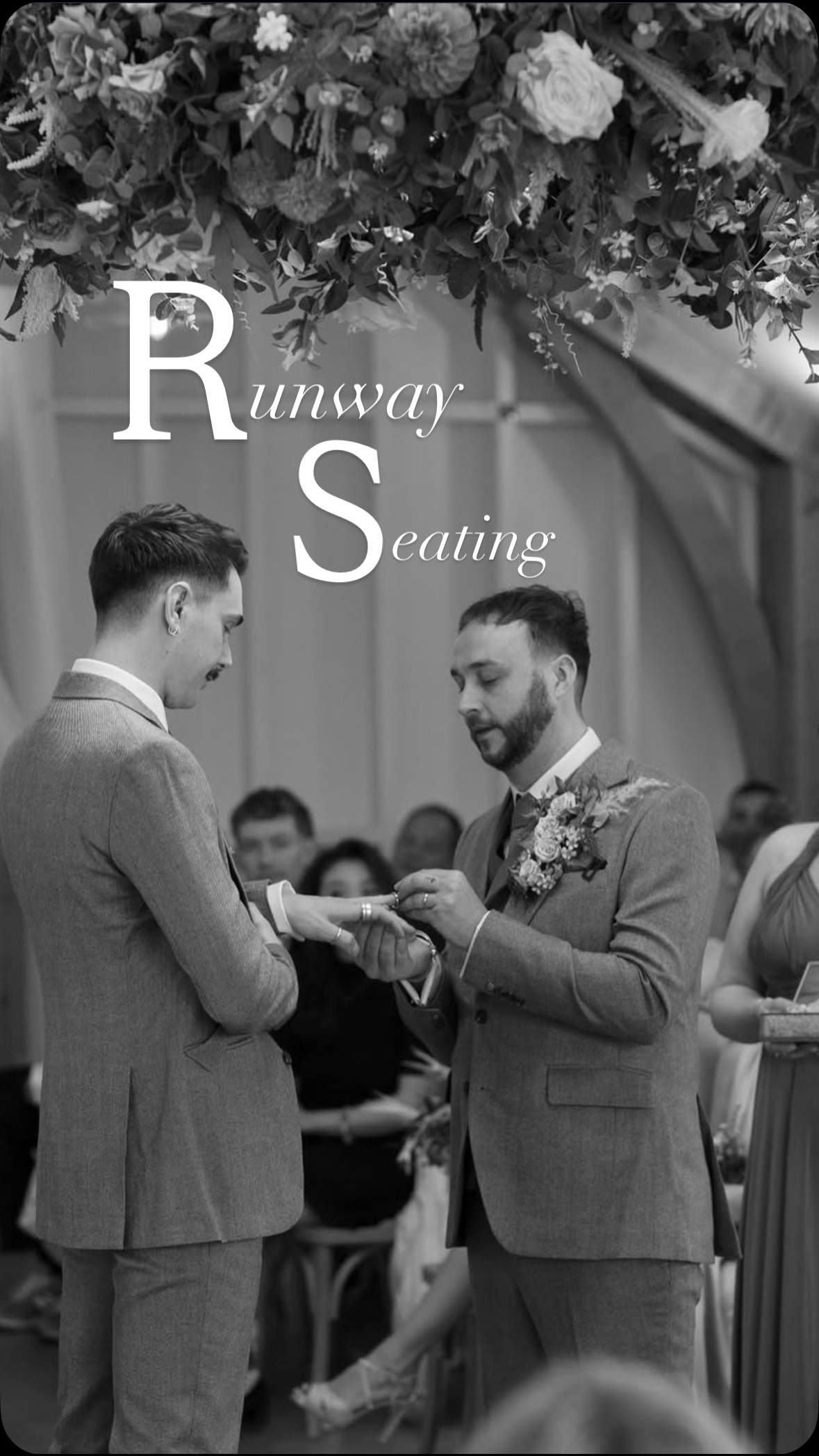 Who says you have to have traditional aisle seating for your wedding ceremony?
.
This was the iconic runway seating for David and Chay’s ceremony at Hyde House in the Cotswolds - we had so much fun and I was honoured to be their chosen celebrant to help bring their vision to life! 🤎
.
What do you think? Do you like this idea?
.
.
Laura Crockett is an award winning independent celebrant who creates, relaxed, fun and unique wedding ceremonies across the Cotswolds, West Midlands and beyond.