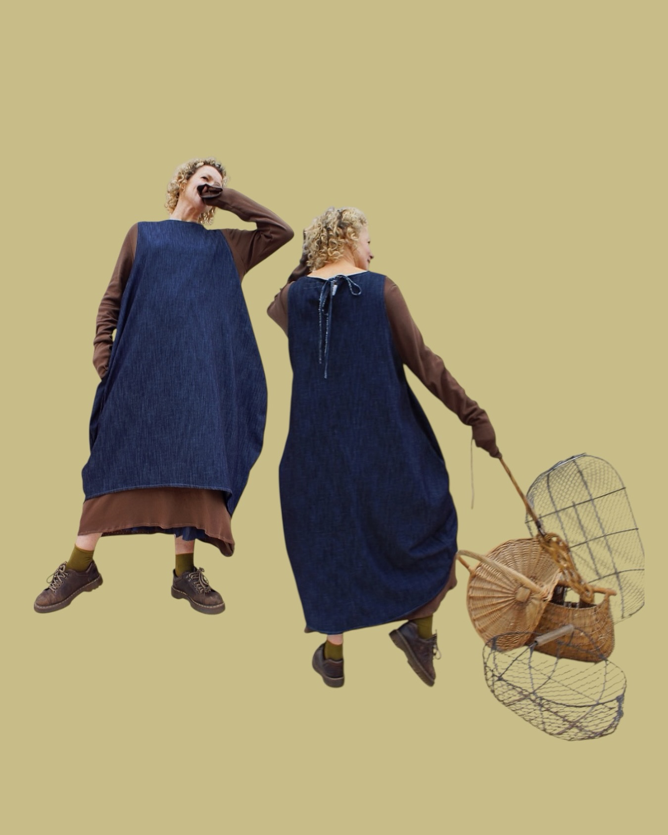 The Sleeveless Frank 🖤 10% off this super versatile style but only until Wed 15th at 11:59pm bst!
Pinafore style, tie fastening, tulip shape, side seam pockets, low armholes. 2 size and 3 length options. 3 fabric options: linen denim, coal linen + clay linen
#sustainablymade #conciousclothing