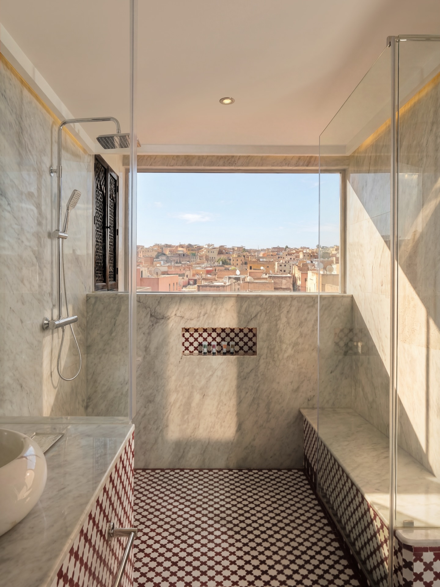 Wake up to morning sunlight dancing on handcrafted details, where every corner of your suite is designed for serenity ✨♥️
Welcome to the Morjana Suite, where you can gaze over the timeless medina right from your bed and even from your shower. A stay where every moment feels intimate, peaceful, and truly unforgettable.
📸: @omartajmouati.photography
#palaisdefes #morocco #maroc #luxuryhotels