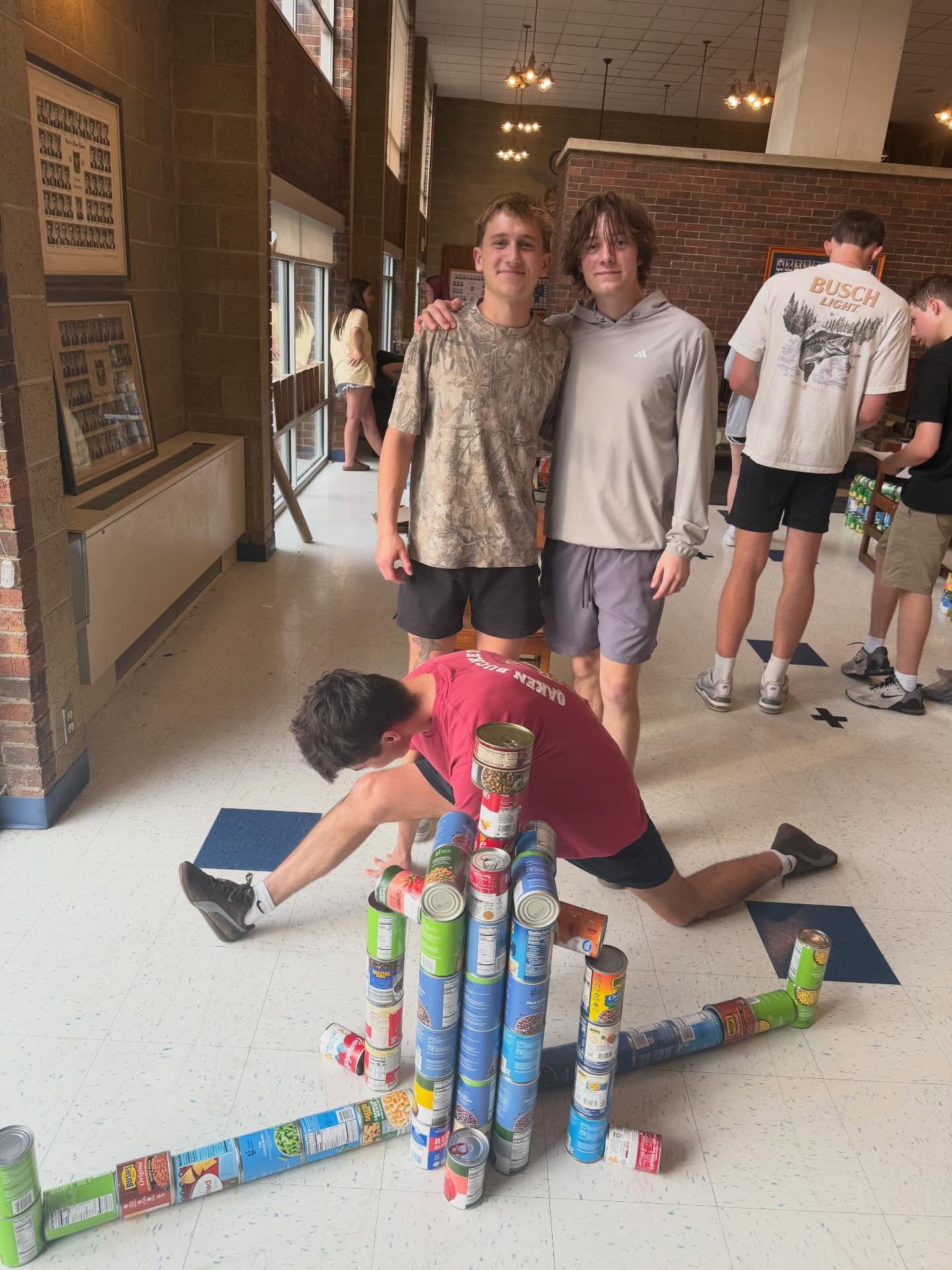 We had a blast at our first philanthropic event of Oaken Bucket week- Canstruction and Pie-A-Prez! #oakenbucket