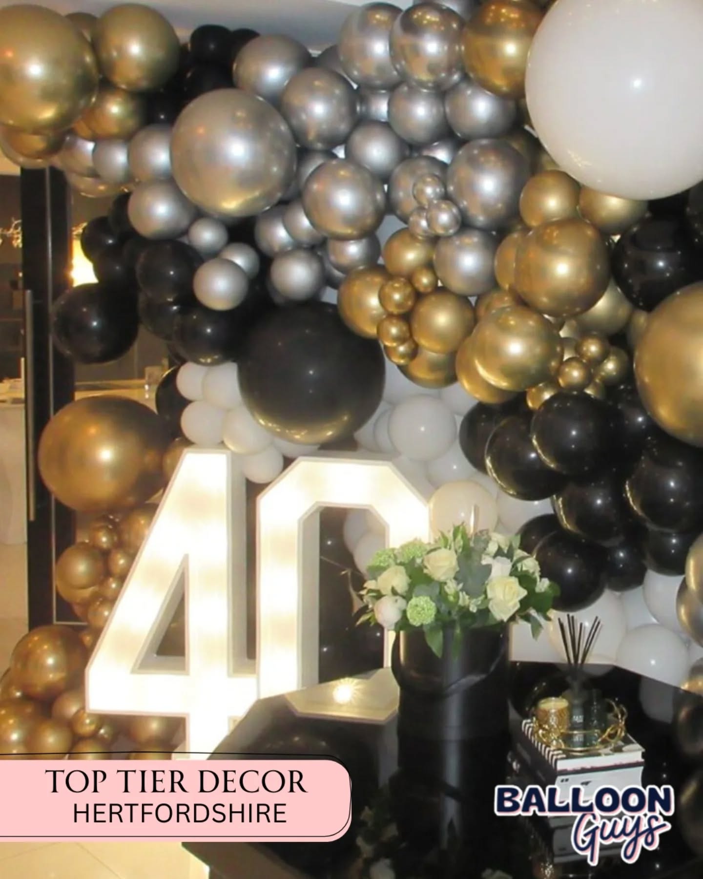 SHENLEY’S TOP-TIER 40TH BIRTHDAY DECORATORS 🥂
Let's be real - planning a milestone 40th birthday should be exciting, not exhausting. Between sorting the guest list, booking the chef & catering in Shenley, who has the energy to wrestle with massive balloon wall and heavy numbers at 7PM? 🛑
Skip the mid day setup panic. At Balloon Guys, we turn your blank-canvas venue into a "wow" moment.
We design, deliver, and professionally install high-class styling, from our stunning black, gold, and silver balloon walls to custom number light hire.
We handle the logistics so you can focus on the party (and the photos) instead of the decor.
Join hundreds of Hertfordshire families who trust us for:
✅ Seamless delivery and setup
✅ Superior premium balloons and props
✅ 5-star rated professional service
Ready to level up your celebration without the stress?
Visit www.balloonguys.co.uk to shop our website or DM or COMMENT us 'PARTY' with your date and venue location in Shenley for a custom quote!
.
.
#ShenleyEvents #HertfordshireMums #40thBirthdayGoals #ShenleyLife #BalloonGuys