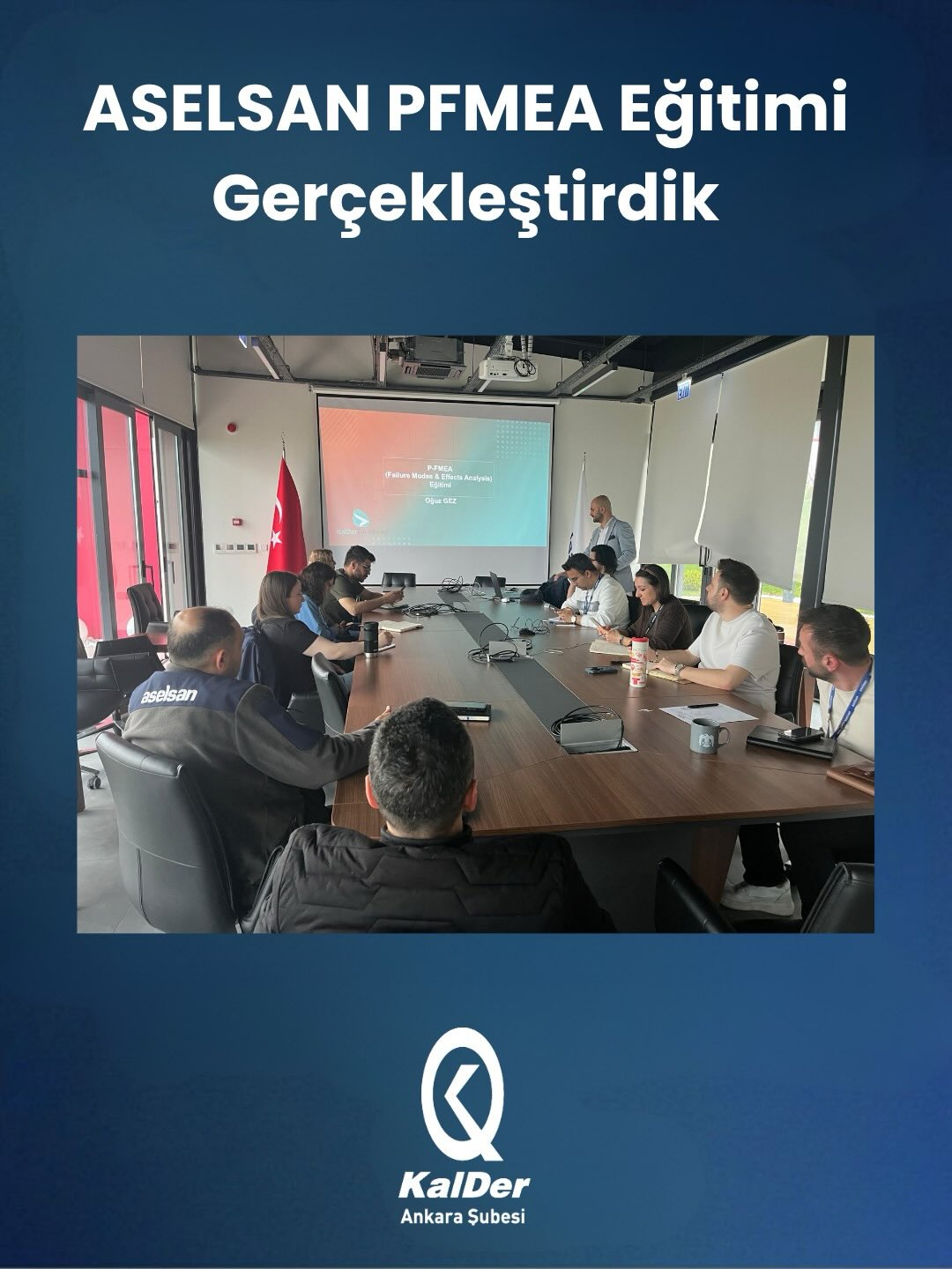 ASELSAN ile Süreç Hata Türleri ve Etkileri Analizi (PFMEA) eğitimimizi başarıyla gerçekleştirdik.
PFMEA (Process Failure Modes and Effects Analysis – Süreç Hata Türleri ve Etkileri Analizi); üretim ve hizmet süreçlerinde oluşabilecek potansiyel hataları önceden belirlemeyi, bu hataların etkilerini analiz etmeyi ve riskleri minimize edecek aksiyonları planlamayı sağlayan güçlü bir kalite aracıdır.
Eğitim boyunca; süreç bazlı risk analizi yaklaşımı, hata türlerinin sistematik olarak değerlendirilmesi ve önleyici aksiyonların yapılandırılması üzerine kapsamlı paylaşımlar gerçekleştirdik.
Katkı sağlayan tüm katılımcılara teşekkür eder, kalite yolculuğunda birlikte değer üretmeye devam etmeyi dileriz.