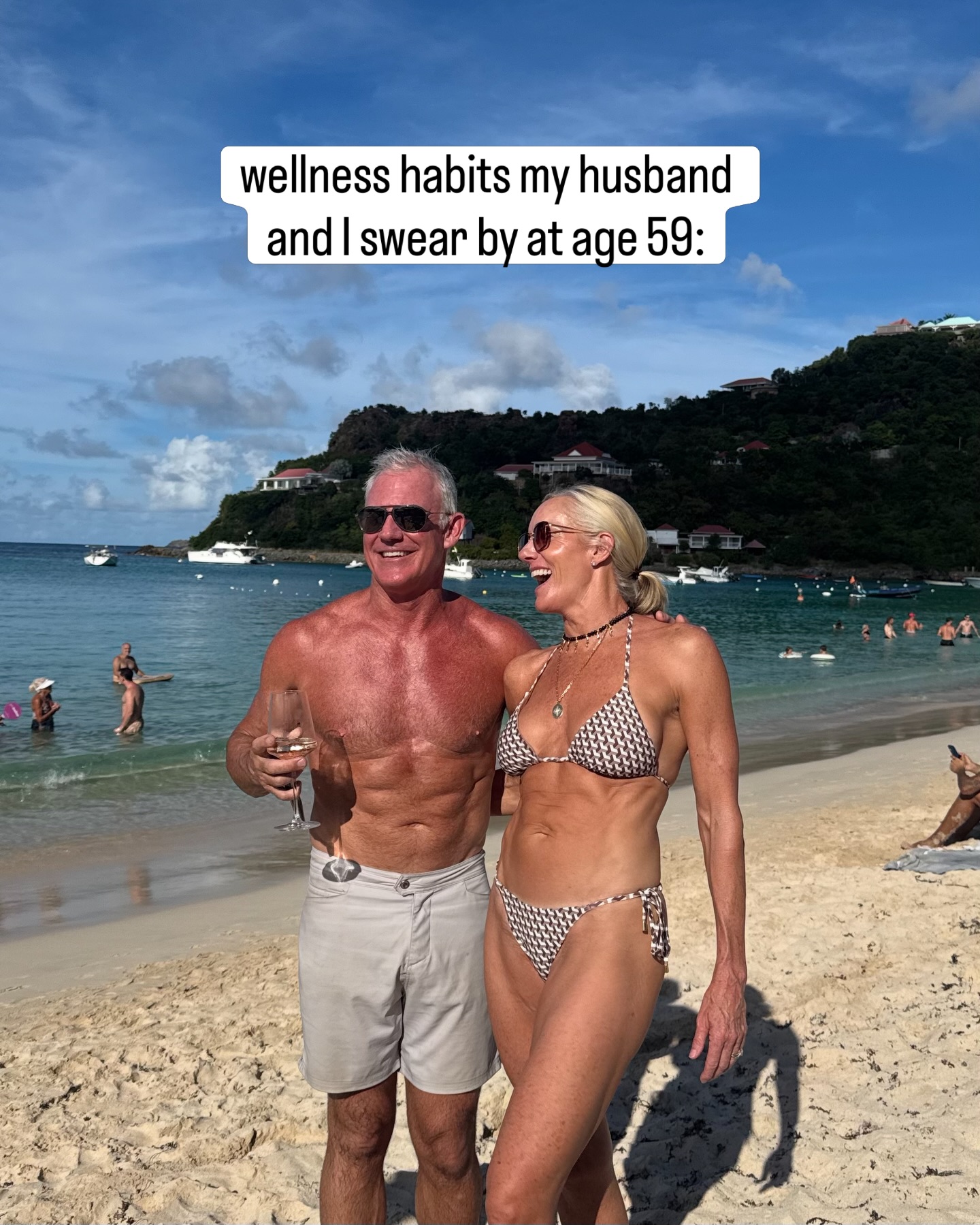 At 59, these are the wellness habits my husband and I truly swear by:
• 30-40g of protein per meal + 5g of creatine daily, our go to is @trycreate
• Strength training 3–4x a week
• Daily walks, especially when we travel
• Cold plunging for energy, resilience, and community
• Protecting sleep and aiming for 8 hours with an early bedtime
• Making time for our kids, wherever they are 🤍
• Staying close to people who energize and inspire us
• Choosing consistency over perfection, always
The older we get, the more we realize wellness is less about extremes and more about habits that help you feel strong, grounded, and energized.
#fitover50 #fitover50women #wellnesshacks #healthylifehappylife #fitover50men