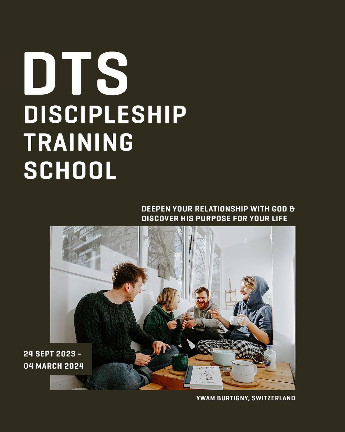 ARE YOU READY FOR A LIFE-CHANGING ADVENTURE?
As we journey through life, it presents us opportunities to pause and engage with crucial questions like Who am I? Why am I here? What has God given me and what am I supposed to do with it?
Our upcoming DTS is a 5 months experience that will help you wrestle with these questions and grow your understanding of your unique tapestry of identity and how you can join into God's redemptive work. We will do a deep dive into HiStory of love and redemption, Y(Our) Story of forgiveness and restoration, and the Potential stories of the future of hope. beauty and abundance.
Whether you are longing to deepen your relationship with God or wondering about your place in HiStory and how to be salt and light in our dark world, this experience will provide a safe space for you to discover new depths and possibilities in your relationship with the Lord!
#dts #dts2023 #ywam #ywamburtigny #switzerland