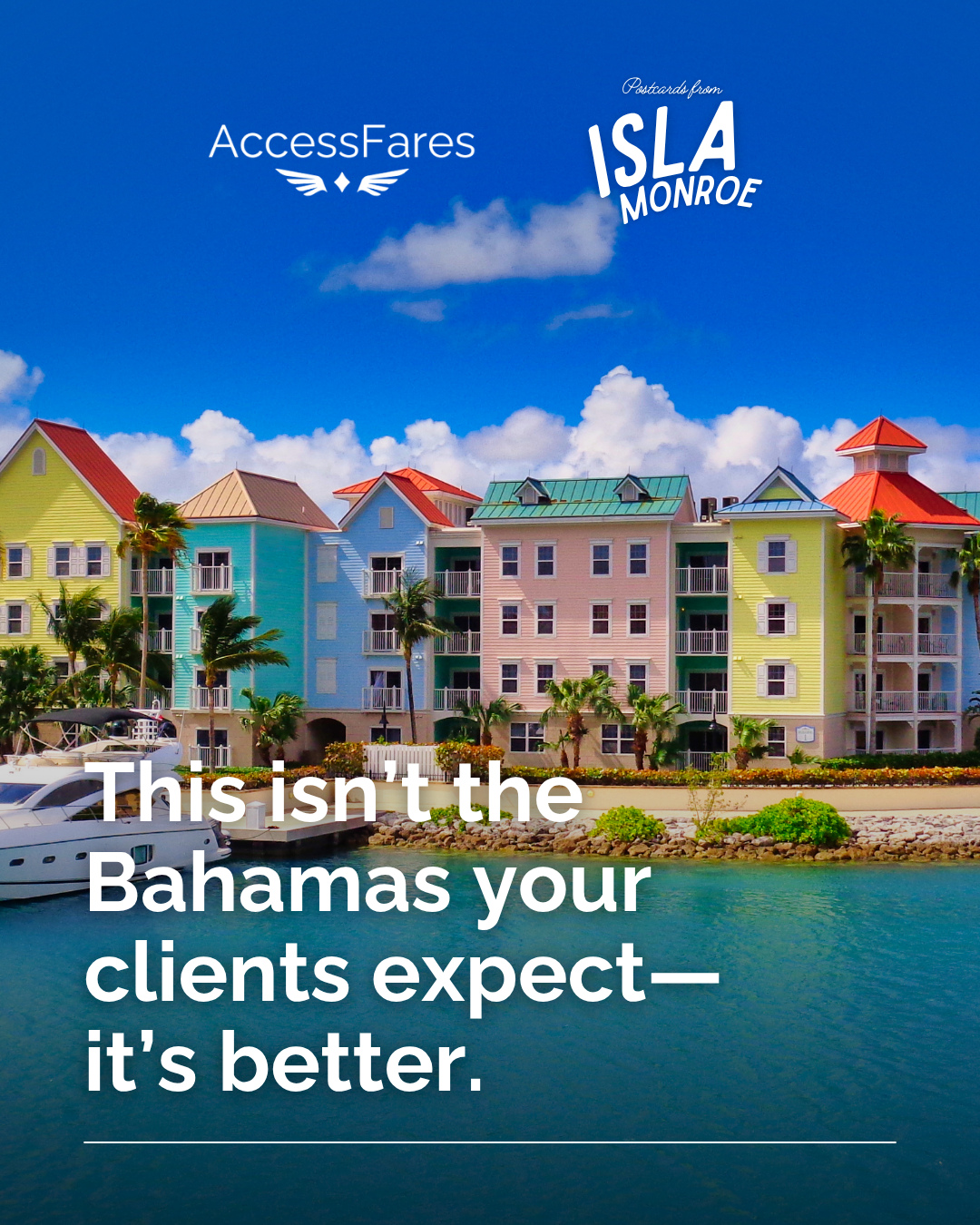 Postcards from Isla Monroe 💌 A fresh take on a Caribbean classic your clients will love.
Link in bio to read more!
#travel #traveladvisor #nassau #bahamas #travelblog
