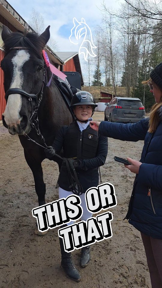 Huomenna jatketaan Happy Rider Cupin kouluosioon, mutta sitä ennen vielä jakoon esteaiheinen this or that. Olisitko itse vastannut miten? 🐎💨
#omahevonen #happyrider #estekisat #thisorthat