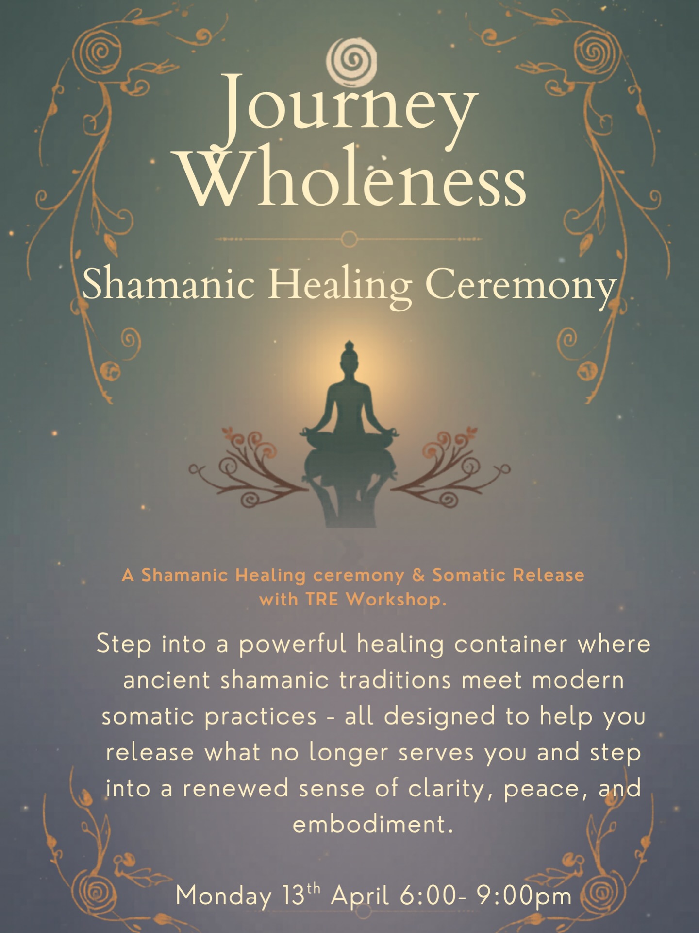 šæ Journey to Wholeness šæ
A 3-hour ceremony & workshop to gently guide you back home to your bodyš«¶
Through sound, shamanic drumming, and somatic awareness practices, weāll explore natural ways to ground, release tension and reconnect with yourself.
Youāll be guided out of the busy mind and into a deeper sense of presence, safety, and inner calm.
This is a space to slow down, soften and learn simple, practical tools you can carry into everyday life- supporting your nervous system and helping you feel more balanced, connected, and whole. š
š 7 Hills Pathways, William Street, Derry
šļø Monday 13th April
ā° 6:00 ā 9:00 pm
š¤ Ā£55
DM or go online to book your spot now
Places are limited