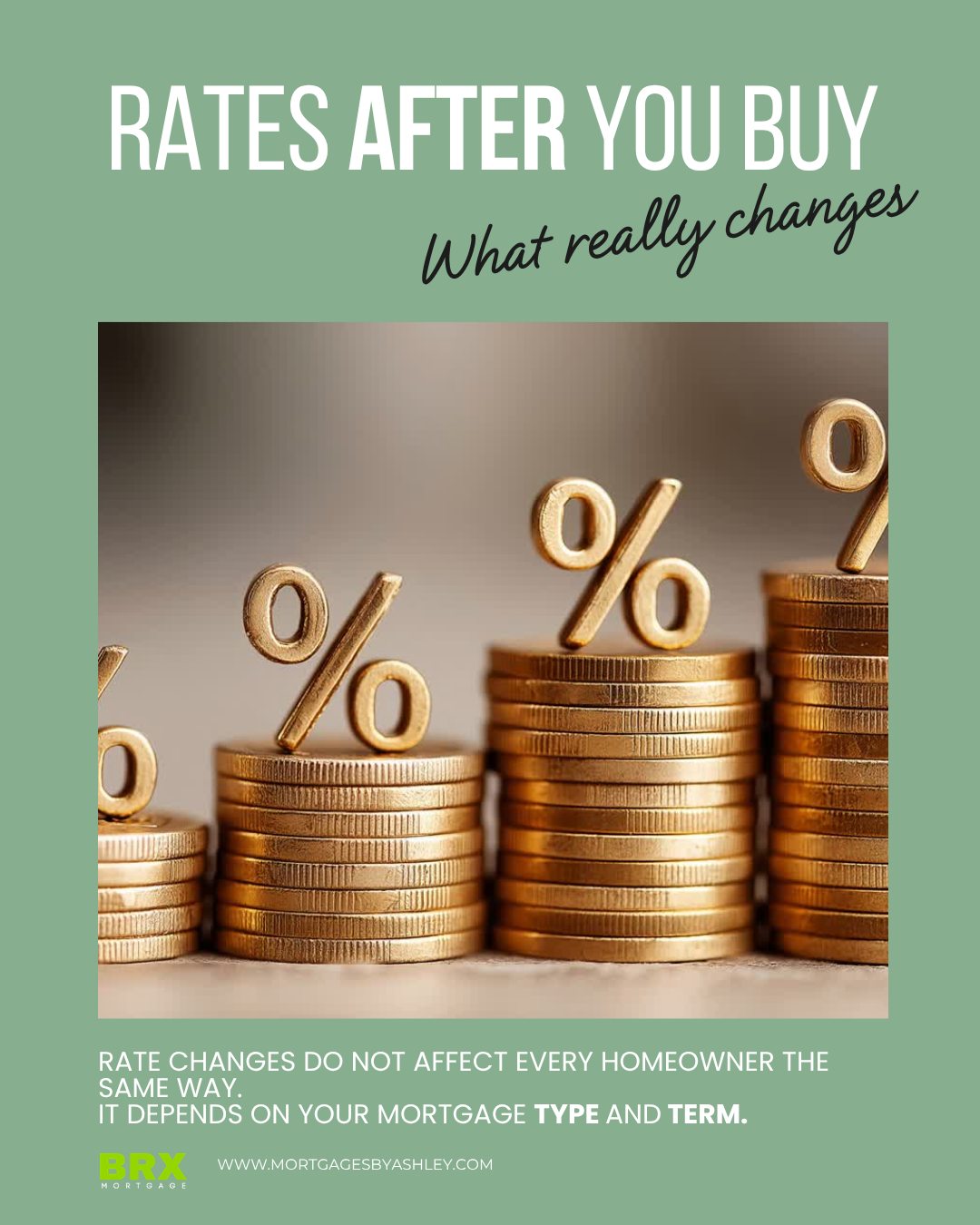 Many people worry about rates after they buy.
If you are in a fixed rate, your payment stays the same during the term. If you are variable, payments or amortization (how long it takes to pay off your mortgage) may change.
Knowing how your mortgage reacts to rate changes helps you plan ahead instead of guessing.
If you want clarity based on your mortgage setup, I can help explain your options.
📞 519-339-0883
📩 ashleynaj88@gmail.com
🌐 www.chatwithashley.ca
#mortgagerates #homeownership #rateplanning #canadianfinance
#BRXMortgage