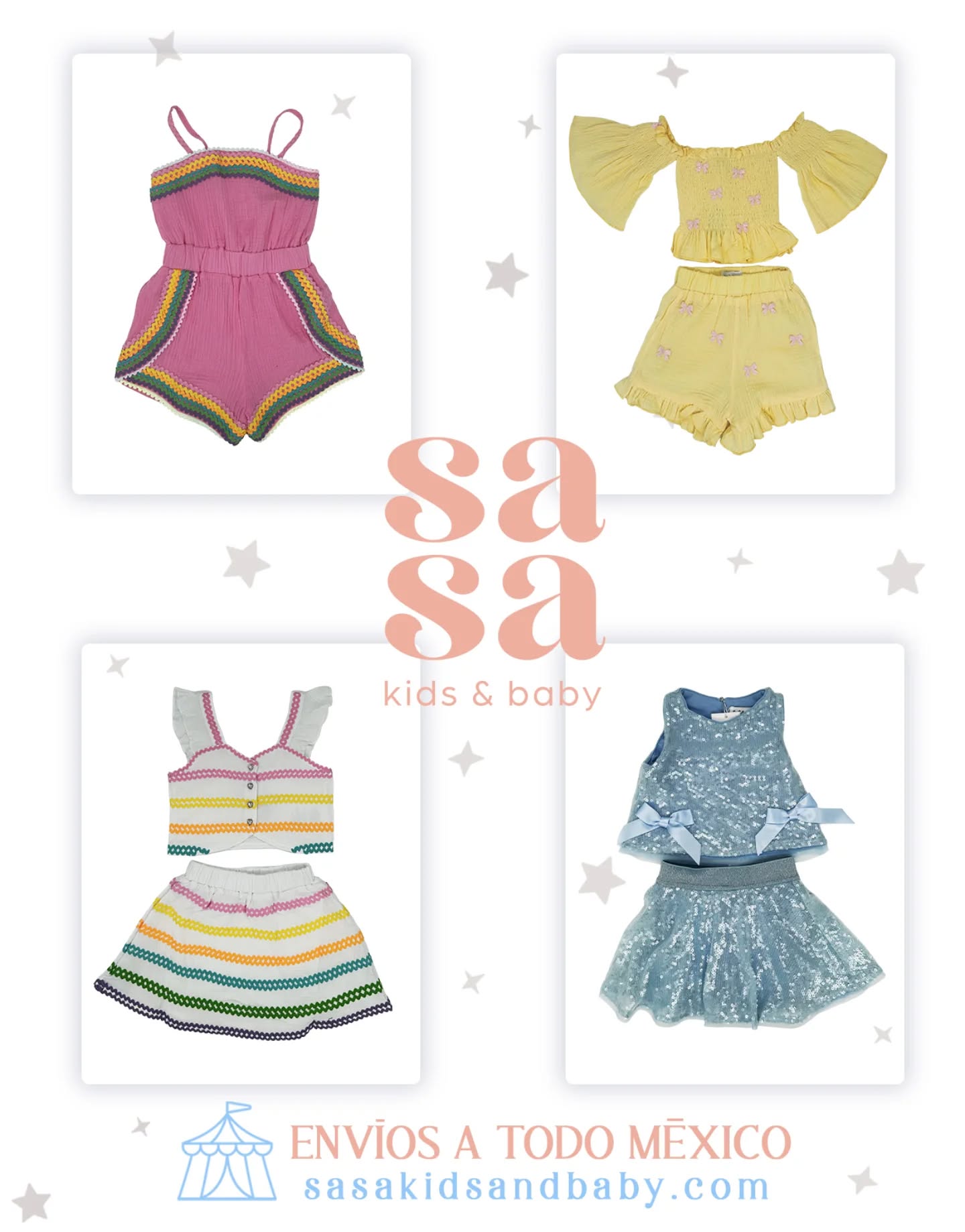 ✨The beauty of a great outfit 💕
Visita nuestra tienda en línea y conoce nuestra hermosa colección, estamos seguros te encantaran todos los diseños !!! ✨
Si estás en Monterrey 📍 visita nuestro Showroom con previa cita.
🛒 www.sasakidsandbaby.com
Recuerda que tenemos envíos a todo México 📦
SaSa
Kids & Baby