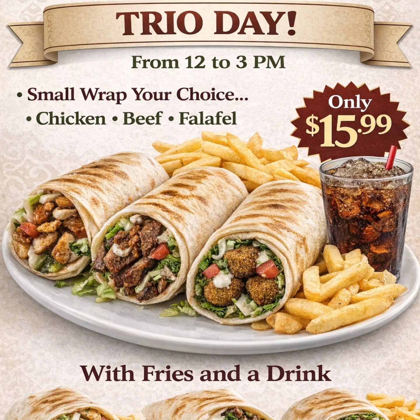 Wednesday special see you all at 12