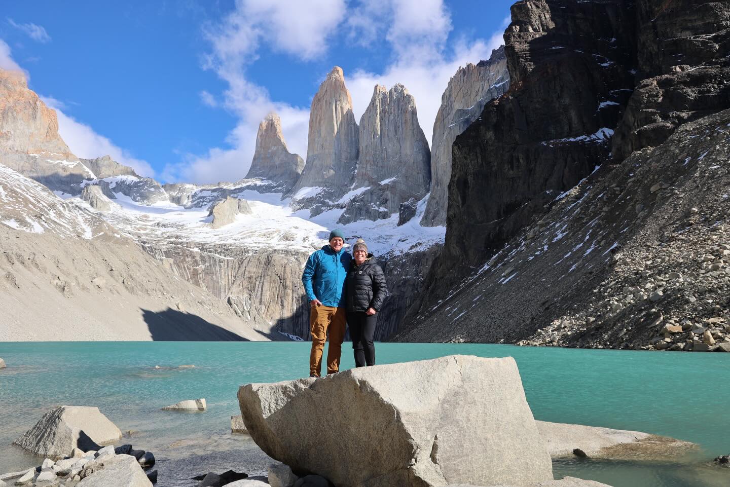 We thought a 25th anniversary called for a big celebration so we took a little time off and took a trip to the epically beautiful Patagonia! The word beautiful doesn’t begin to describe it and the photos don’t do it justice, but here’s my attempt. The weather treated us well, the people treated us even better, and we were able to do some epic hikes and see some wildlife we’ve never experienced before. (Ostriches all over the side of the road — unbelievable!!)
What a gift for us to have the time together in such an incredible place. We will be forever changed by the magnitude, beauty, and warmth of this place and endlessly grateful for this beautiful planet we get to call home. 🌎 💙
P.S. We’re still traveling back but we’ll get to all your messages as soon as we can, hopefully by Monday!
@danslupik @sslupik