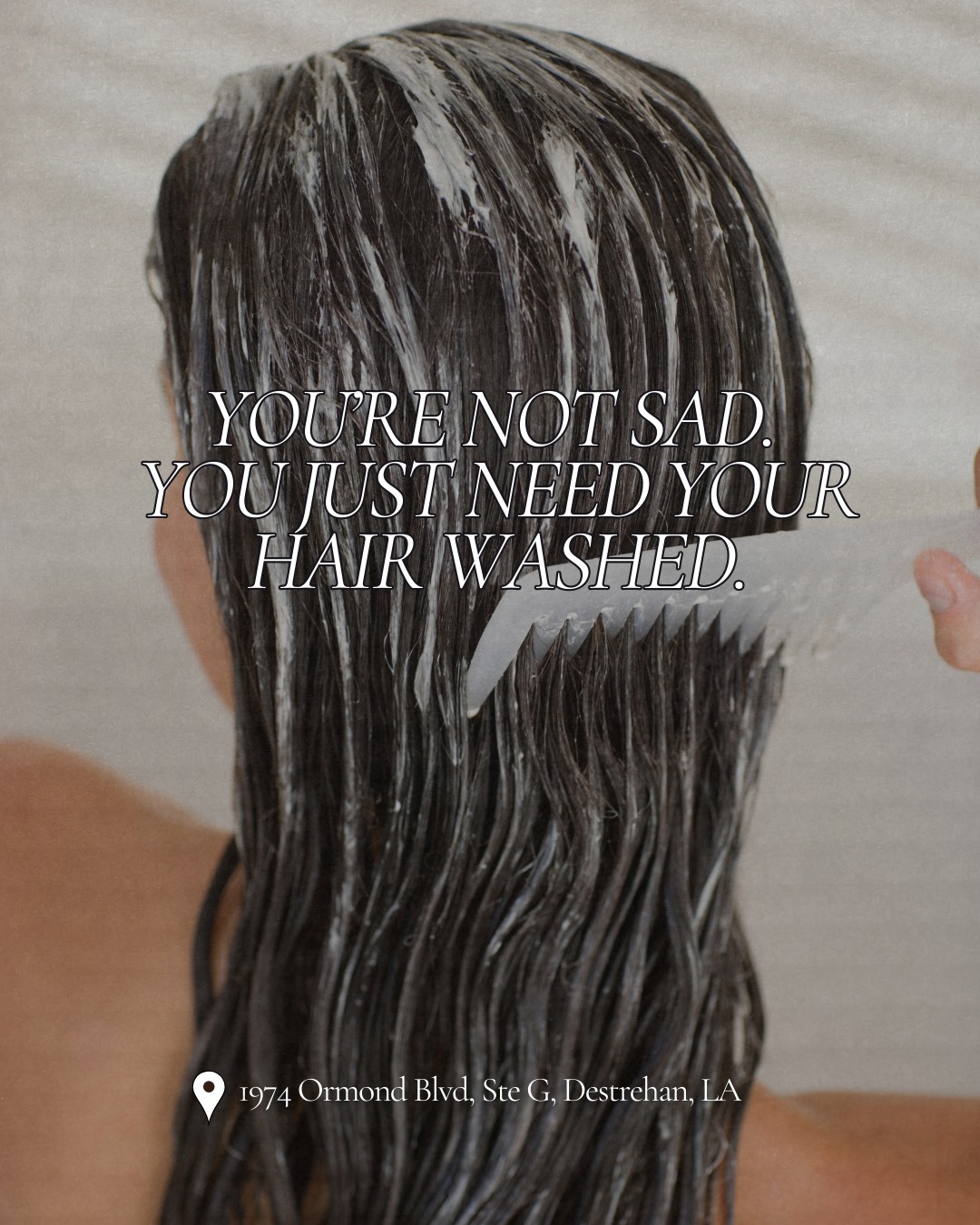 You’re not sad.
You’re just overdue for a good hair wash. 💆♀️✨
And not the rushed, throw-it-in-a-bun-after kind.
We’re talking the full reset.
The scalp massage. 🤍
The quiet.
The “no one needs anything from me for 30 minutes” feeling.
The warm water, the slow pace, the moment you finally exhale… 😌
Sometimes it’s not a life crisis.
It’s just time to sit in the chair.
Come let us take care of you for a little while. You deserve that. 🫶
📍 Destrehan
📞 985-764-9471
hair salon Destrehan, blowout Destrehan LA, scalp massage salon, relaxing hair wash, self care salon, River Parishes salon, hair services Louisiana, local salon Destrehan, beauty reset, wellness salon