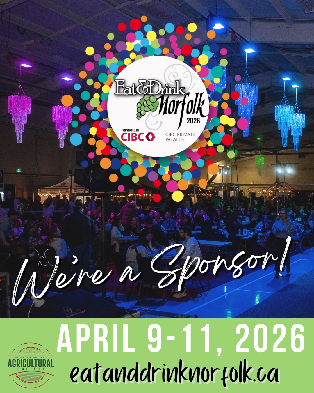 We’re excited to once again sponsor Eat & Drink Norfolk 2026! 🍽️🎉 @norfolkagsociety
Supporting local is what we’re all about, and we’re proud to help showcase the people and flavours that make Norfolk County such a special place.
See you there! 🥂
#EatDrinkNorfolk #NorfolkCounty #blogNorfolk
