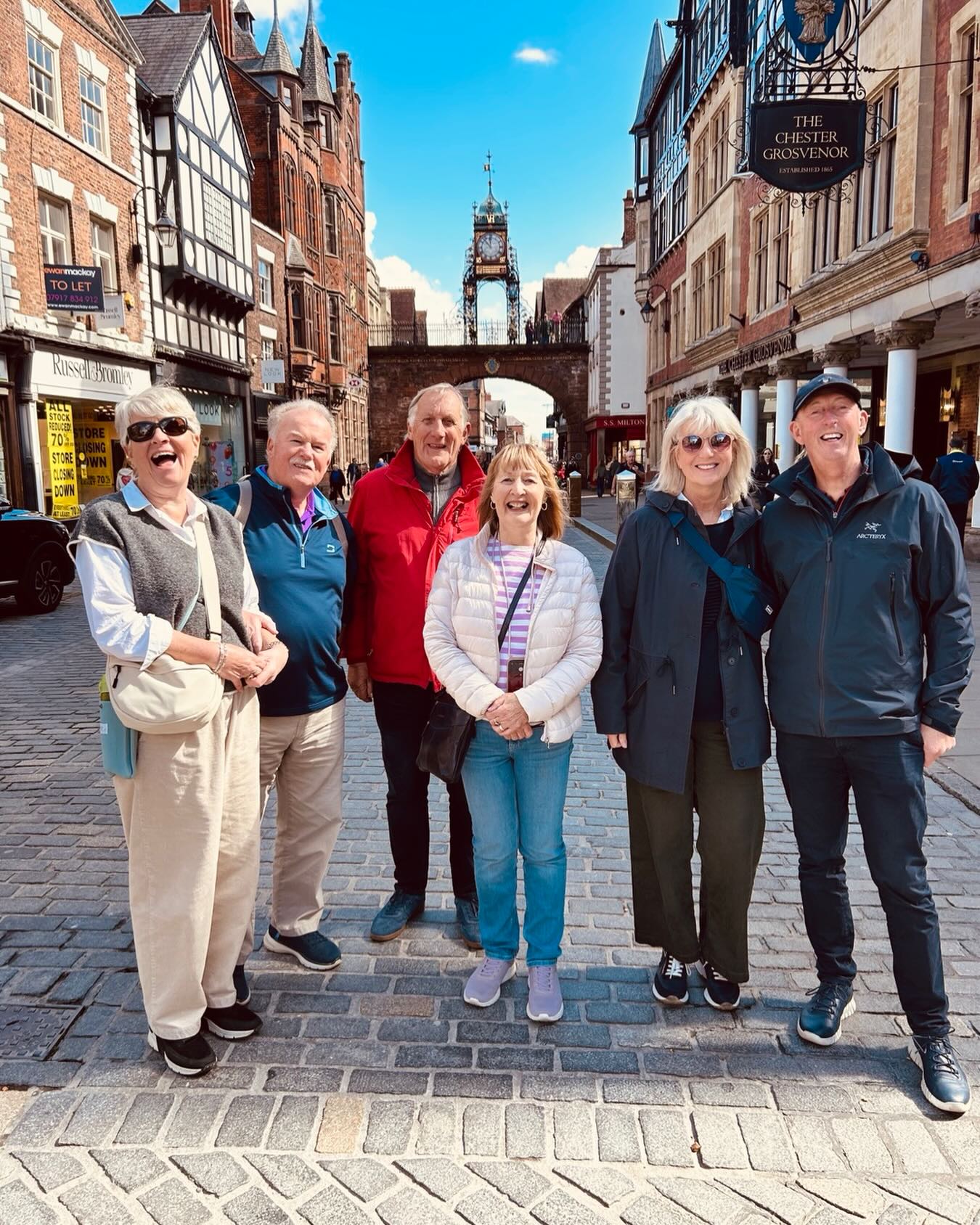 * Dark Chester * Welcome to Chester tour * Walking tours * Out for a walk around my home city of Chester 🇬🇧 this morning with these lovely folk. Join me for more #chestertour outings; book via @chestervisitorinformation Meanwhile, it’s over to Holyhead tomorrow for the first #cruisetour⛴️ in Wales 🏴 this season. Read more via davidatkinson.tours #chestertouristguide #walestouristguide #freelanceguide